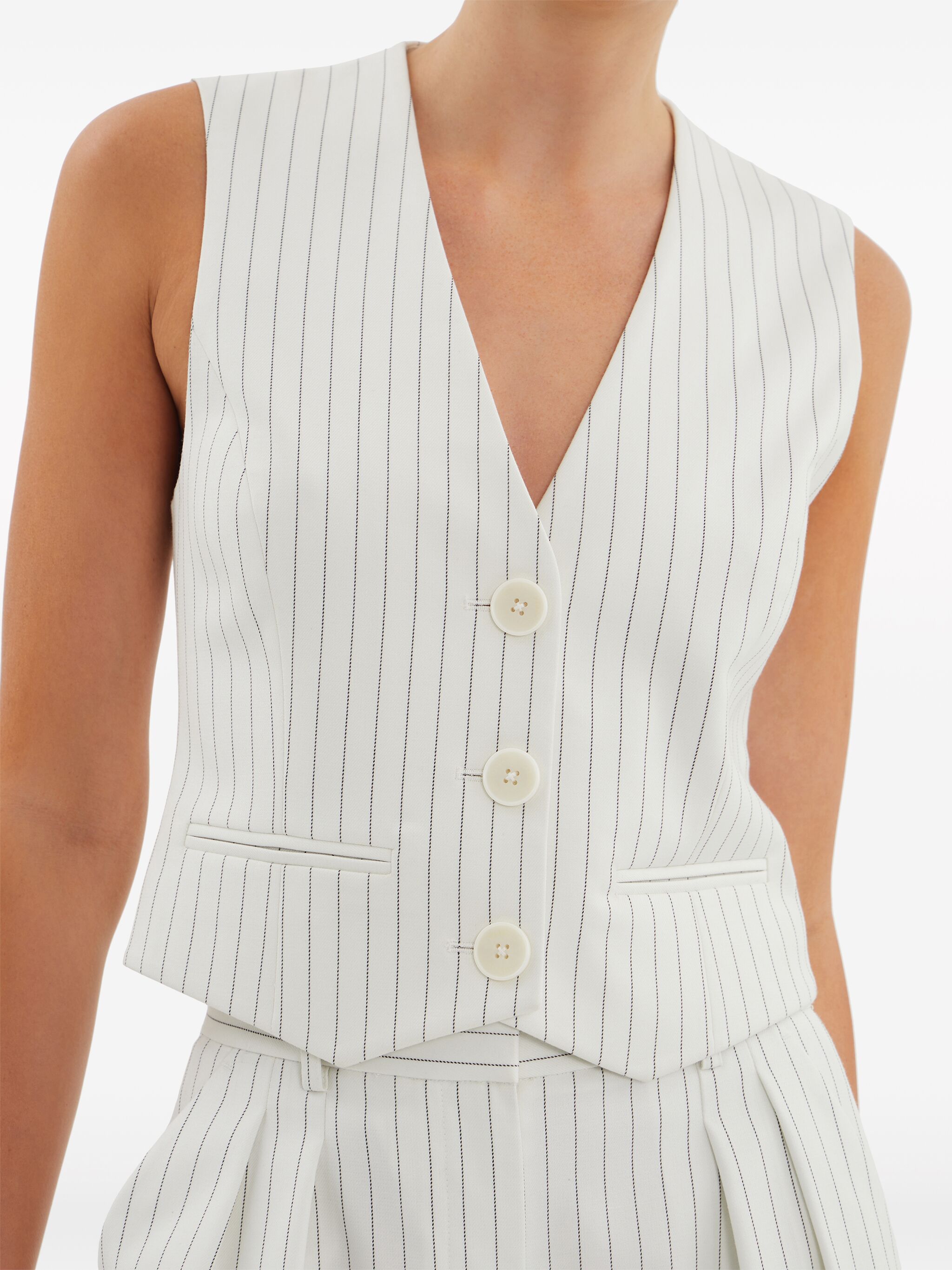 Cedric pinstripe-pattern waistcoat