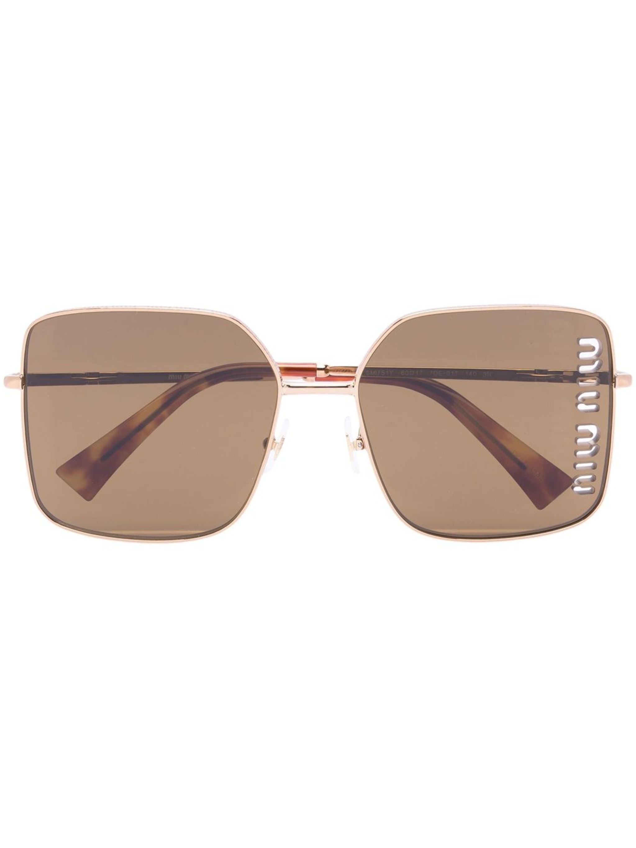 logo-detail square-frame sunglasses