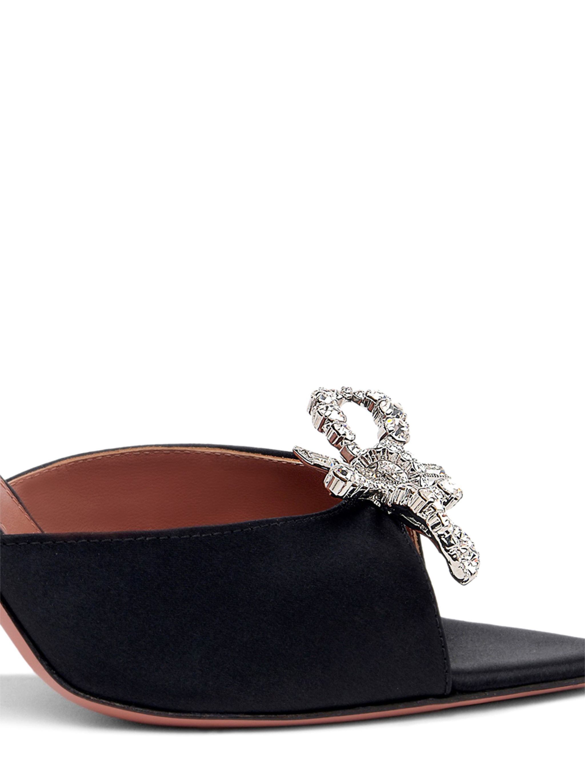 Rosie 95mm crystal-embellished mules