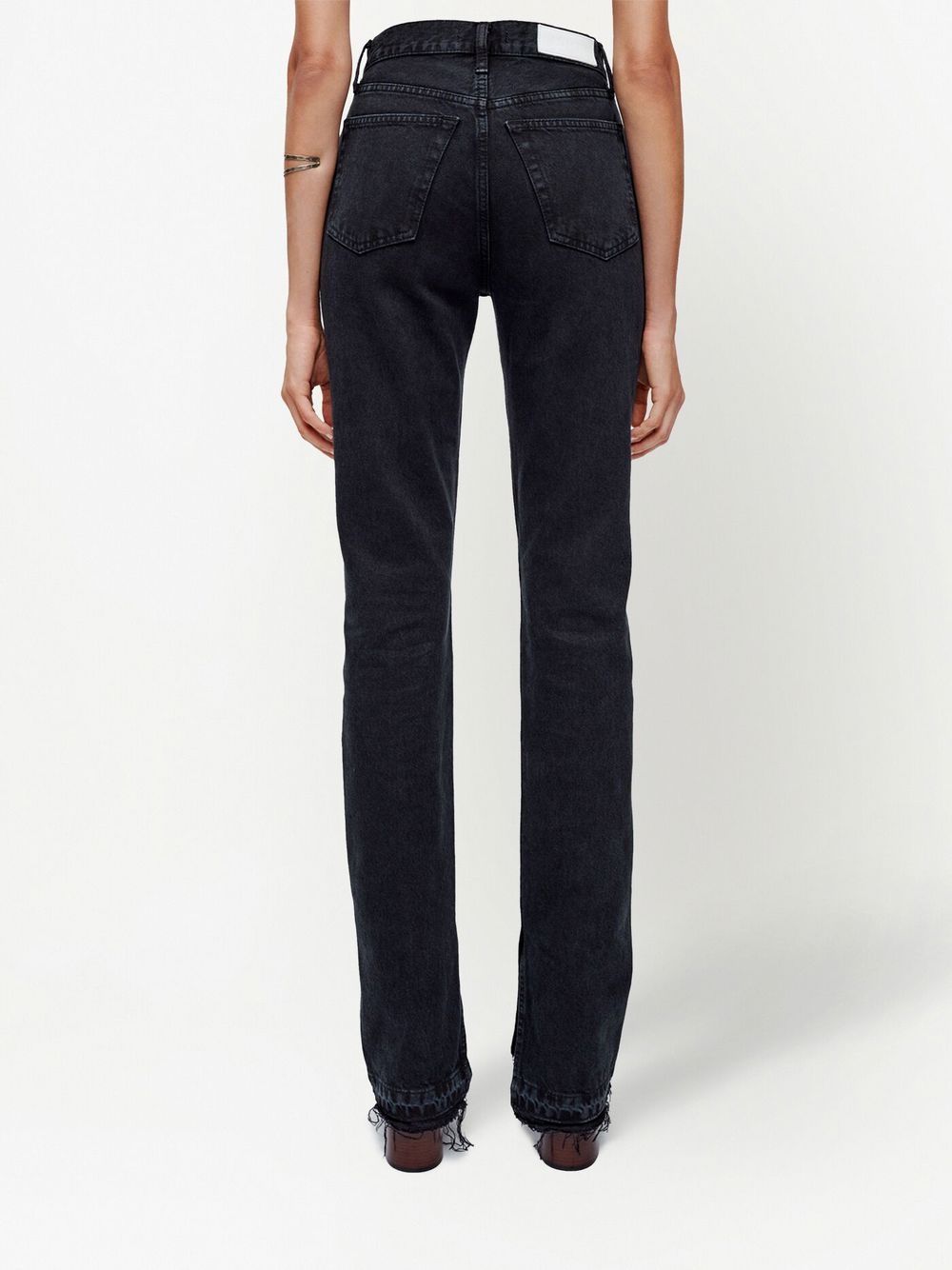 skinny-cut boot trousers