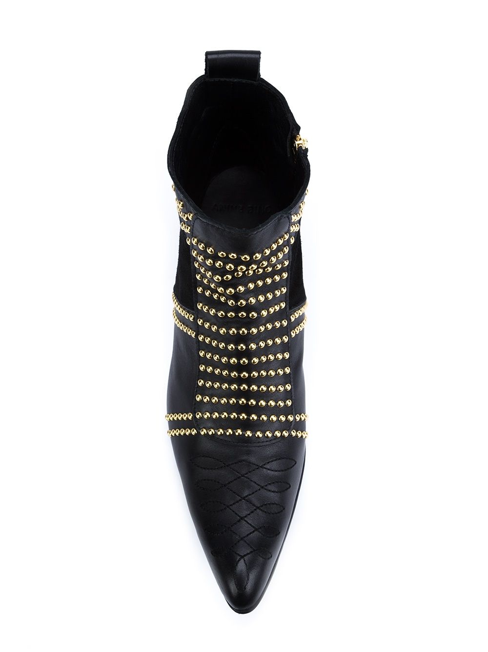 Charlie stud-embellished leather boots