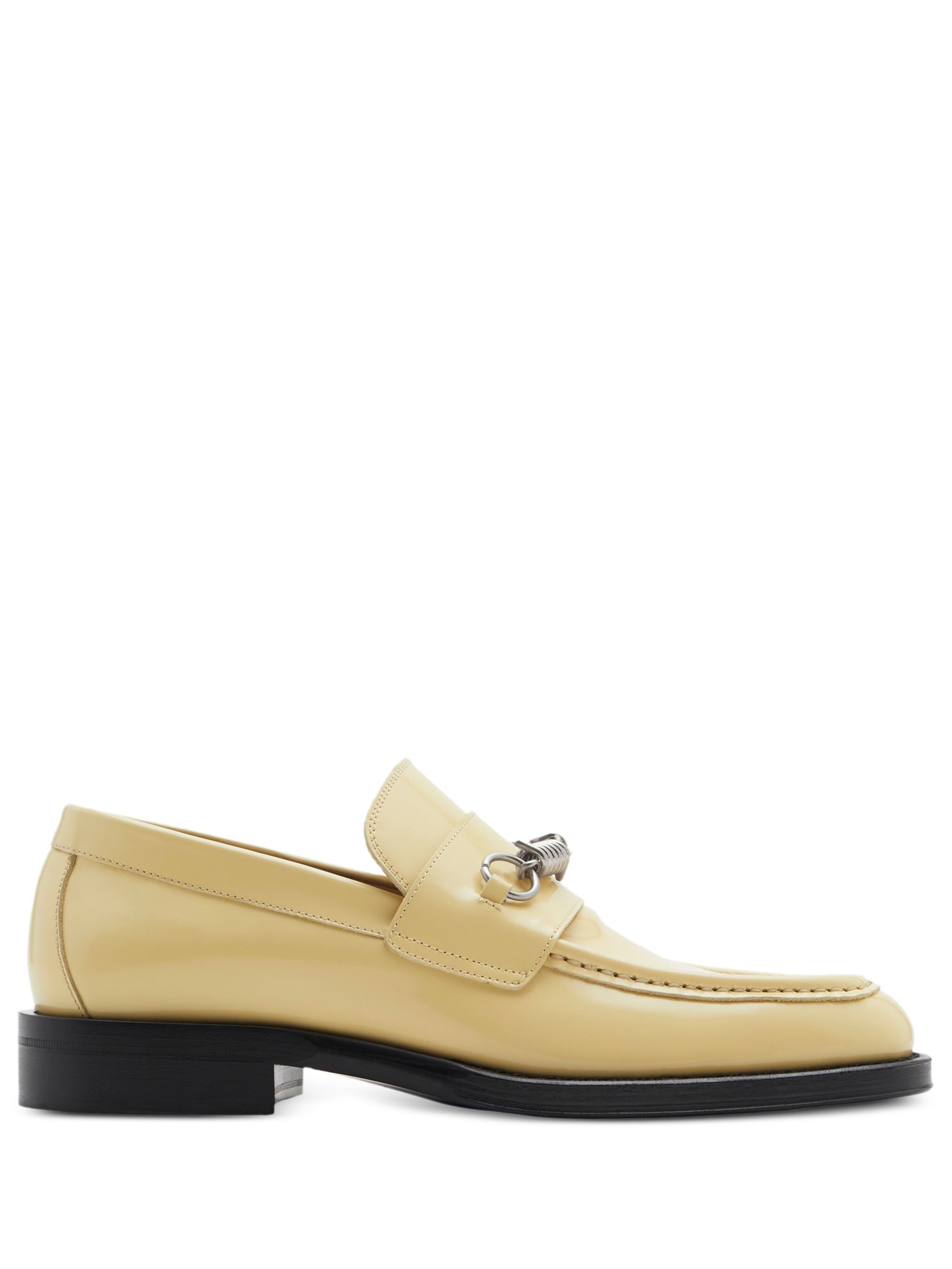 Barbed leather loafers 