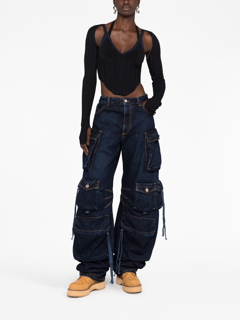 Fern wide-leg cargo jeans