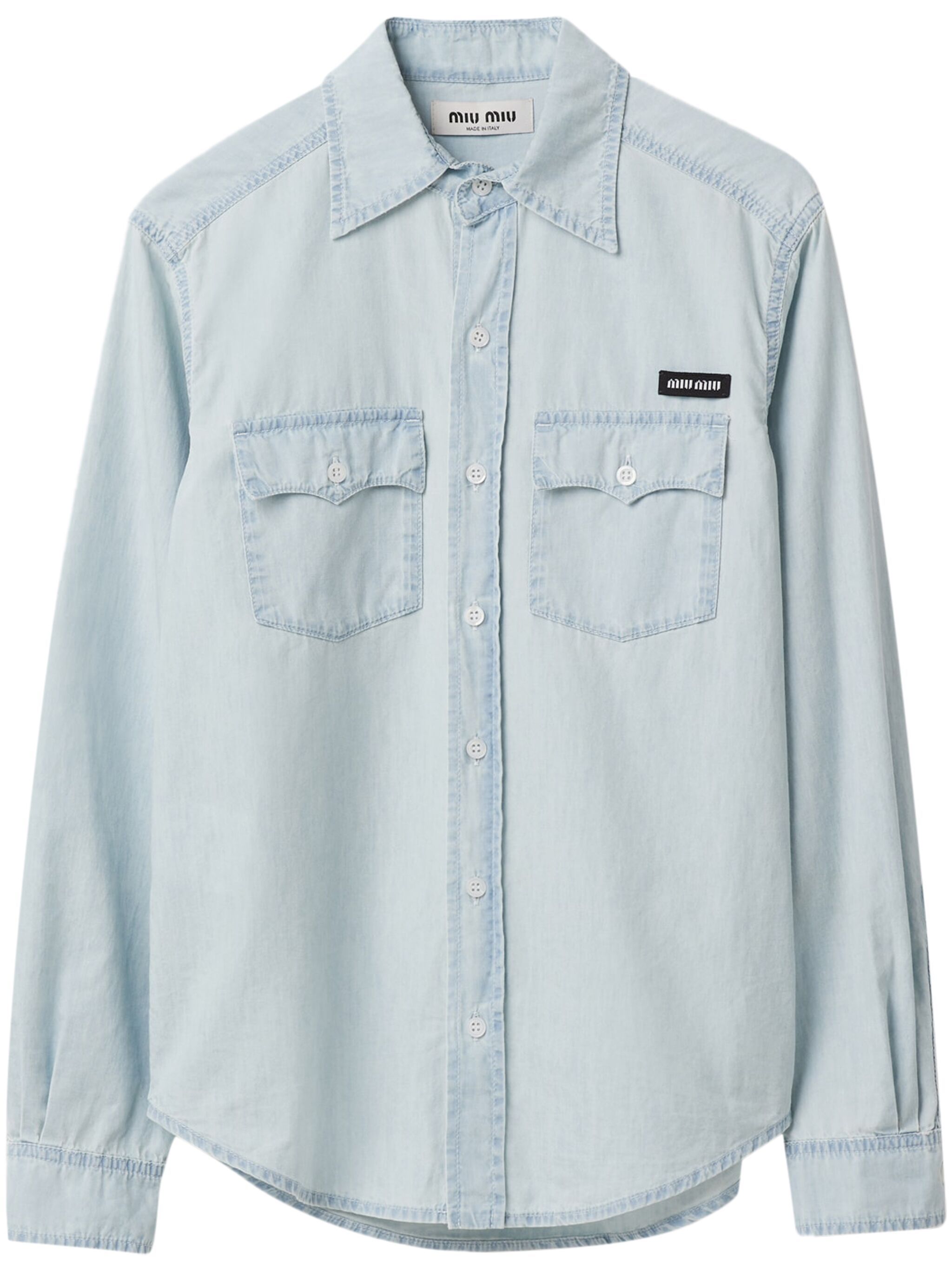 Logo-applied Cotton Shirt