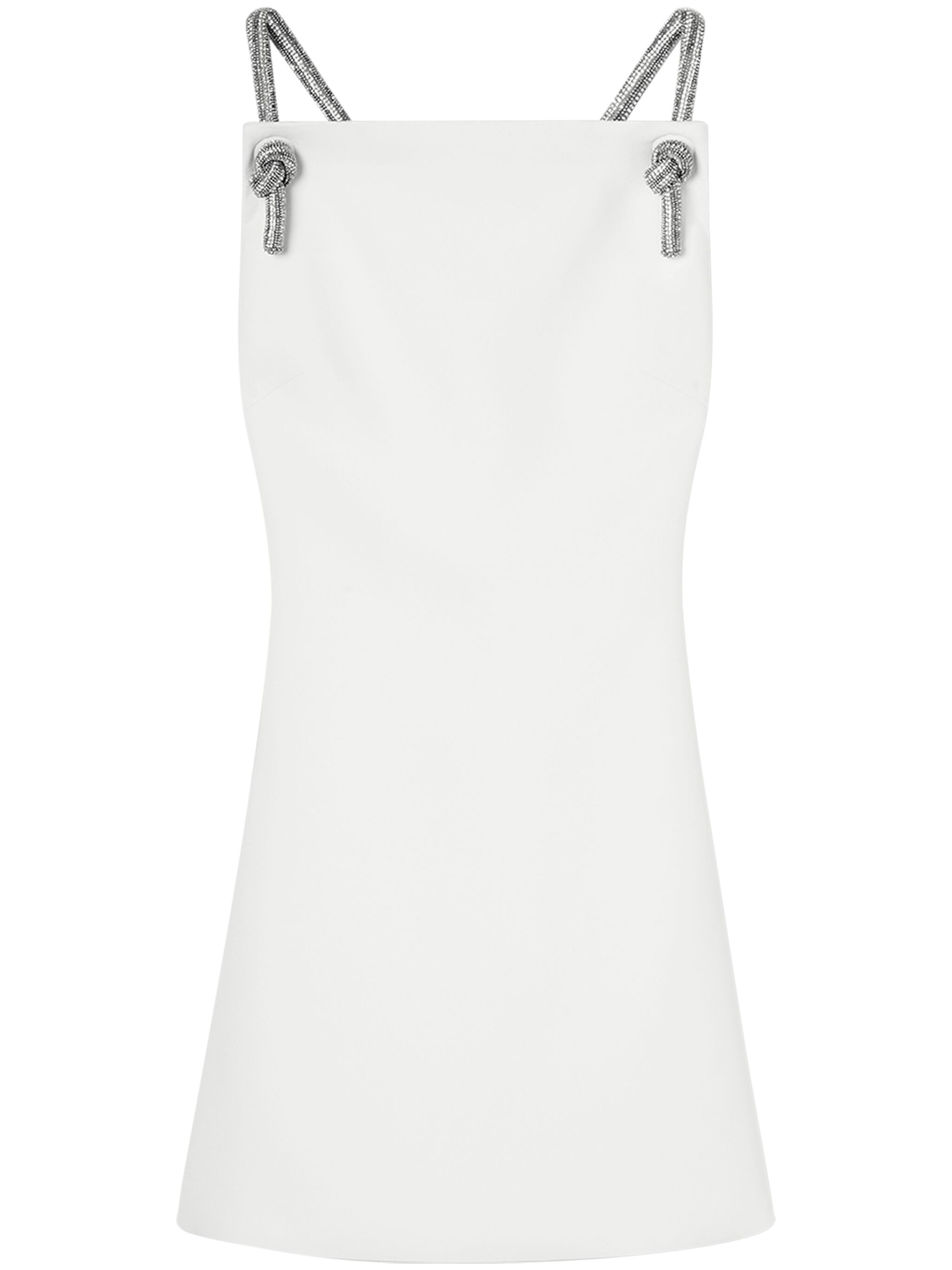 crystal-embellished low-back minidress