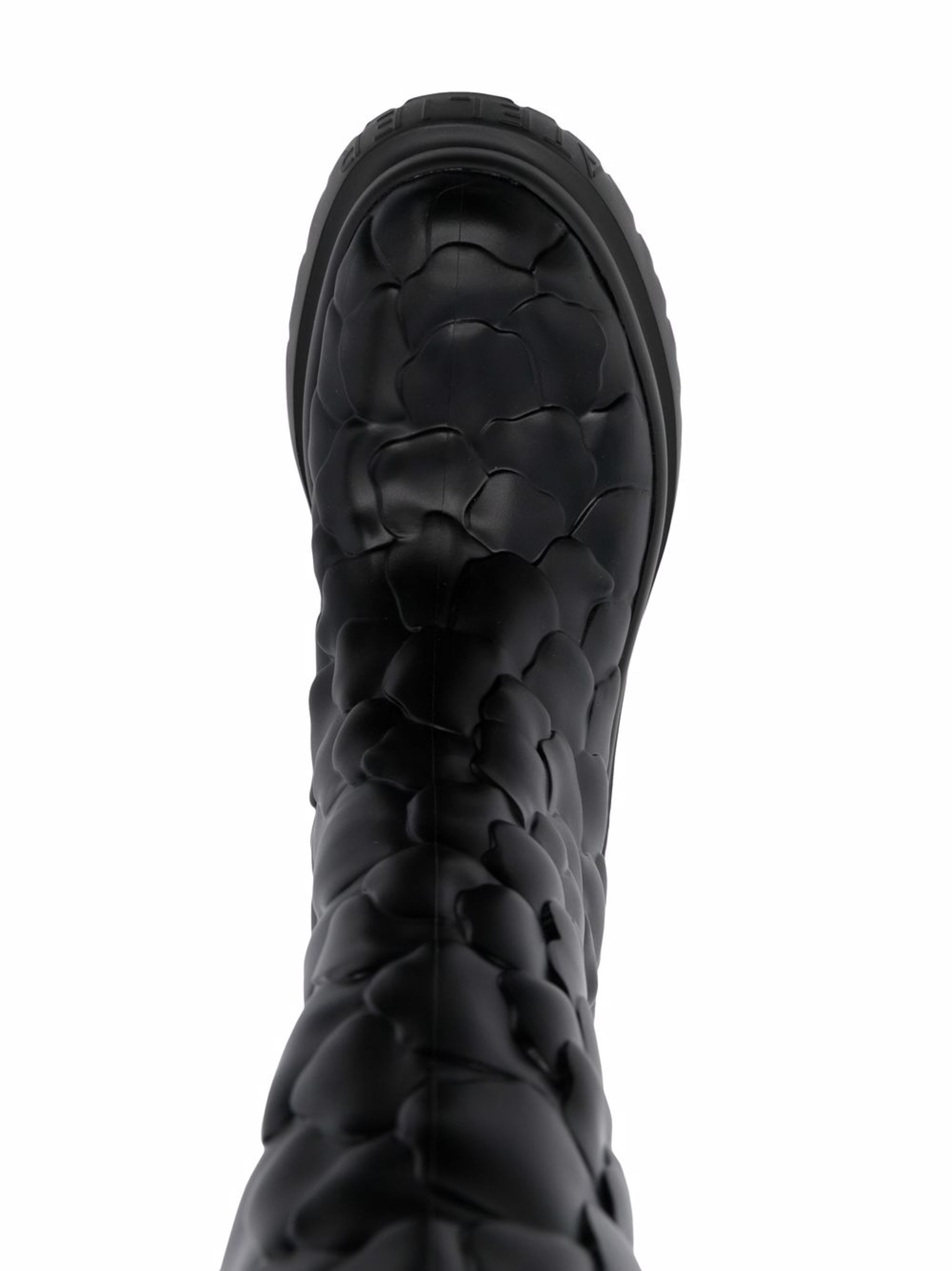 Atelier floral-embossed mid-calf rain boots