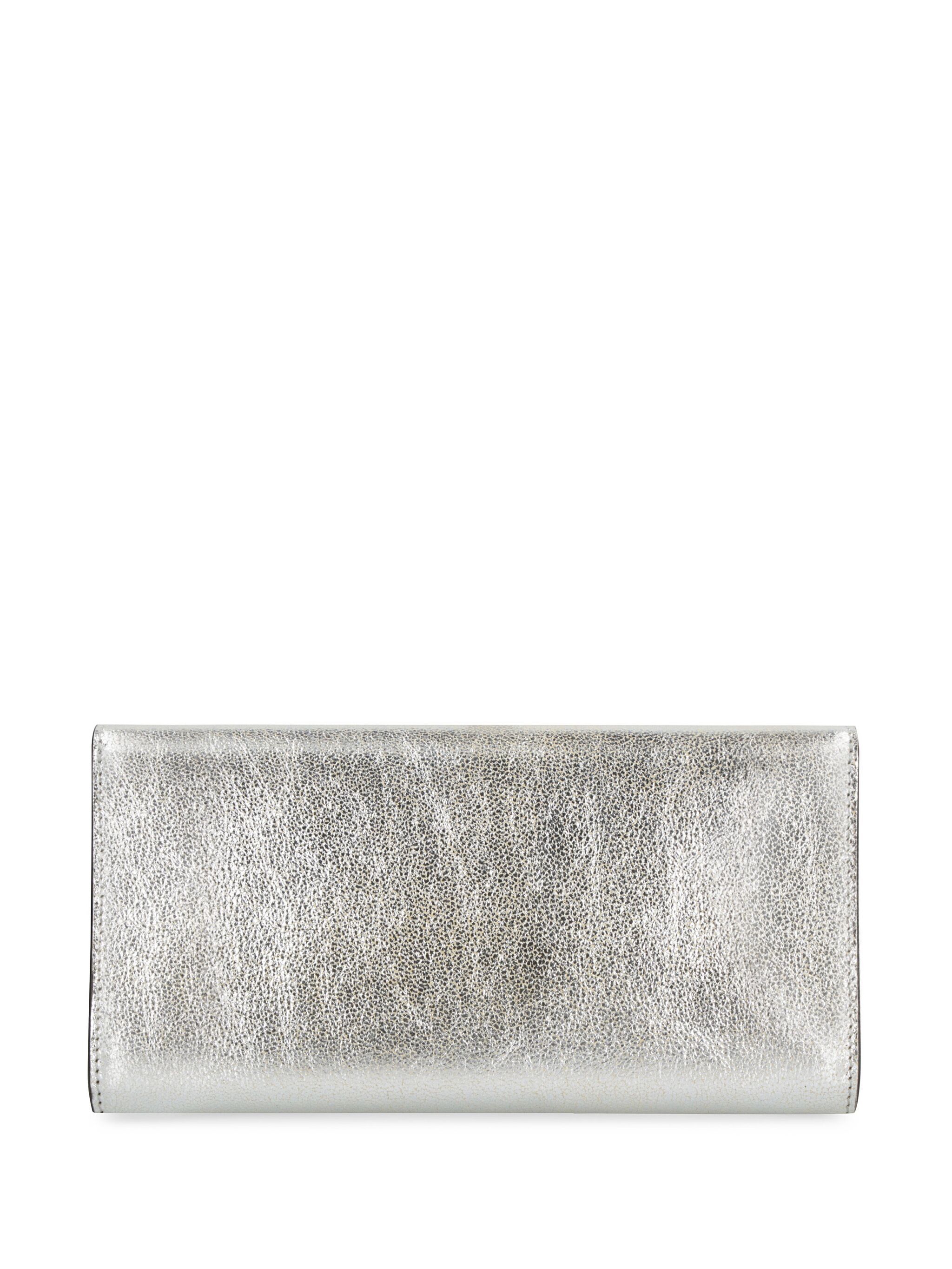 Emmie leather clutch bag