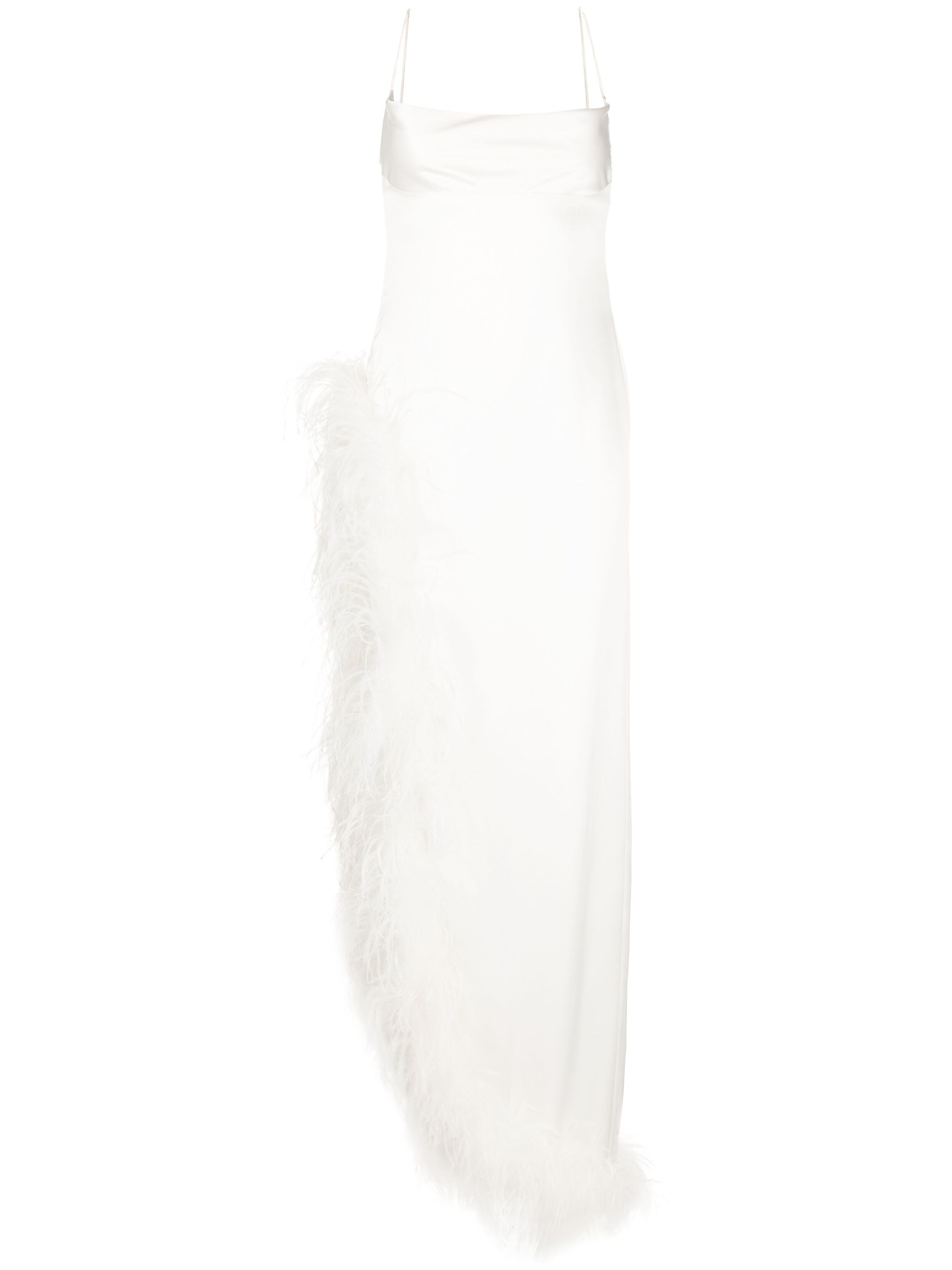 Priscilla feather long dress