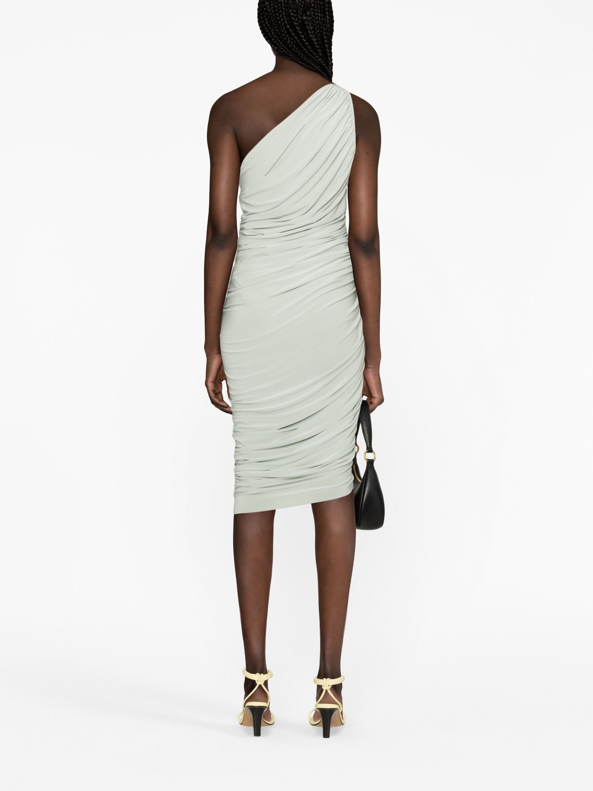 Diana ruched one-shoulder dress