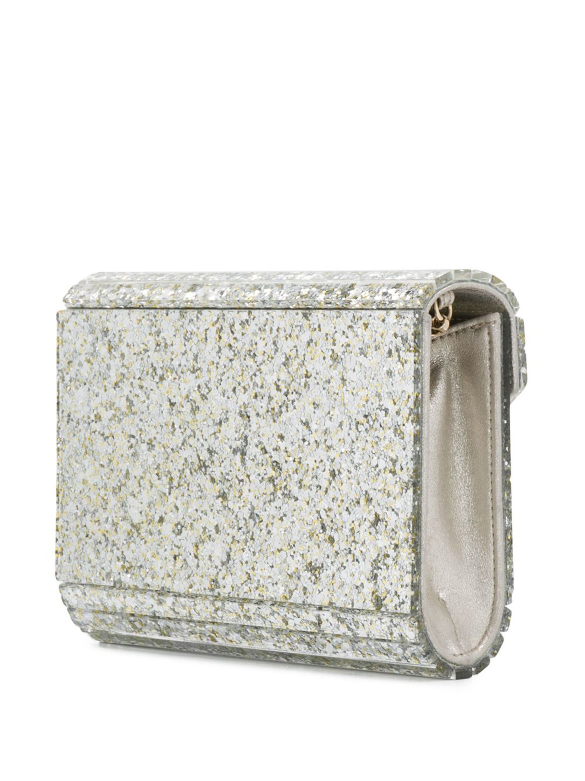 Candy glitter-detailing clutch