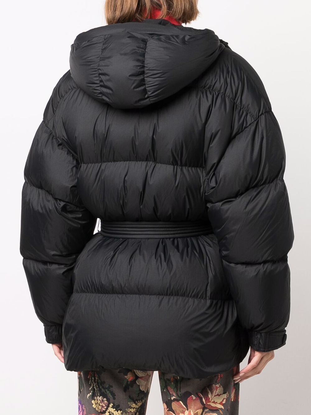 belted puffer jacket