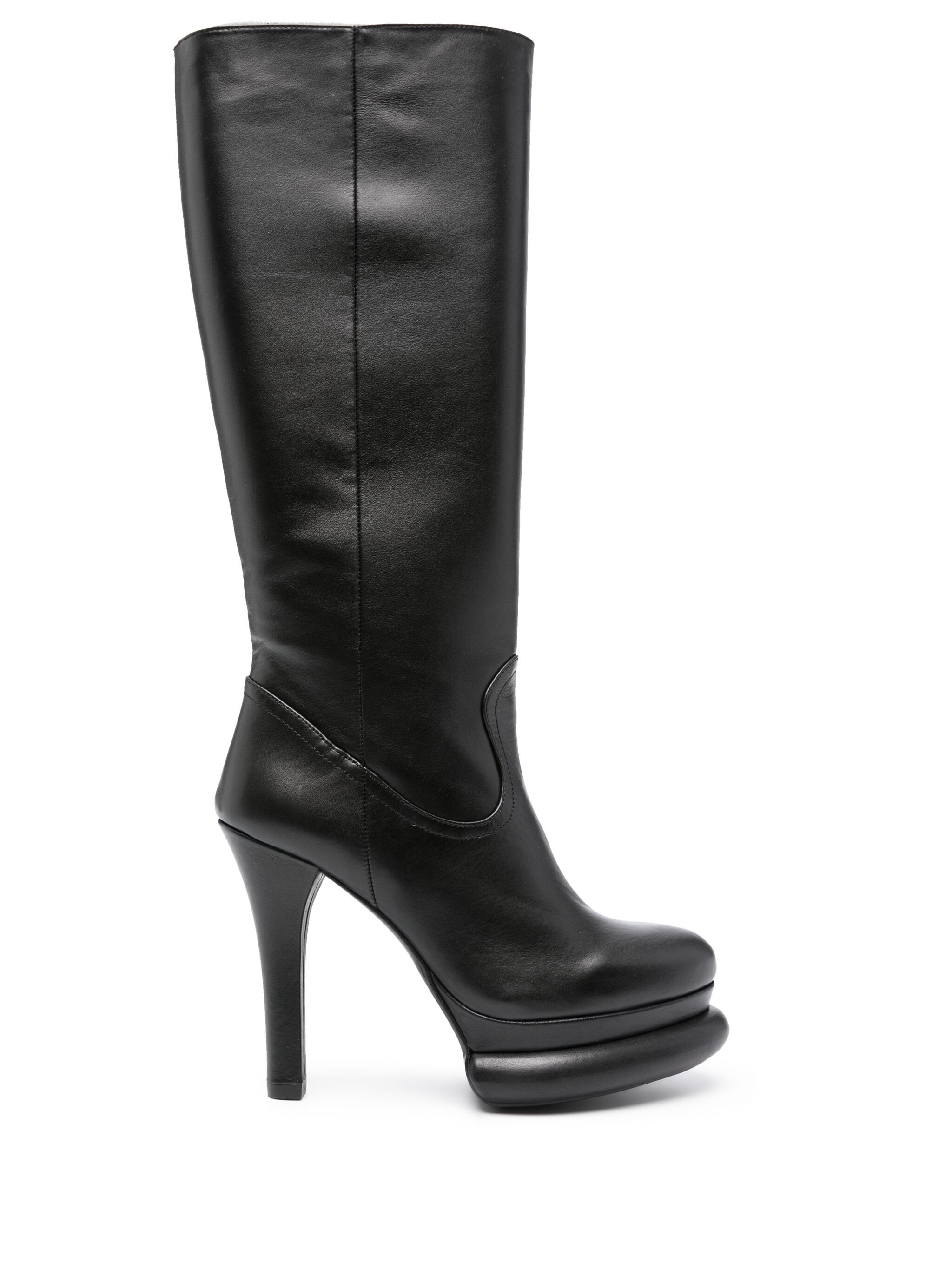 120mm knee-high leather boots