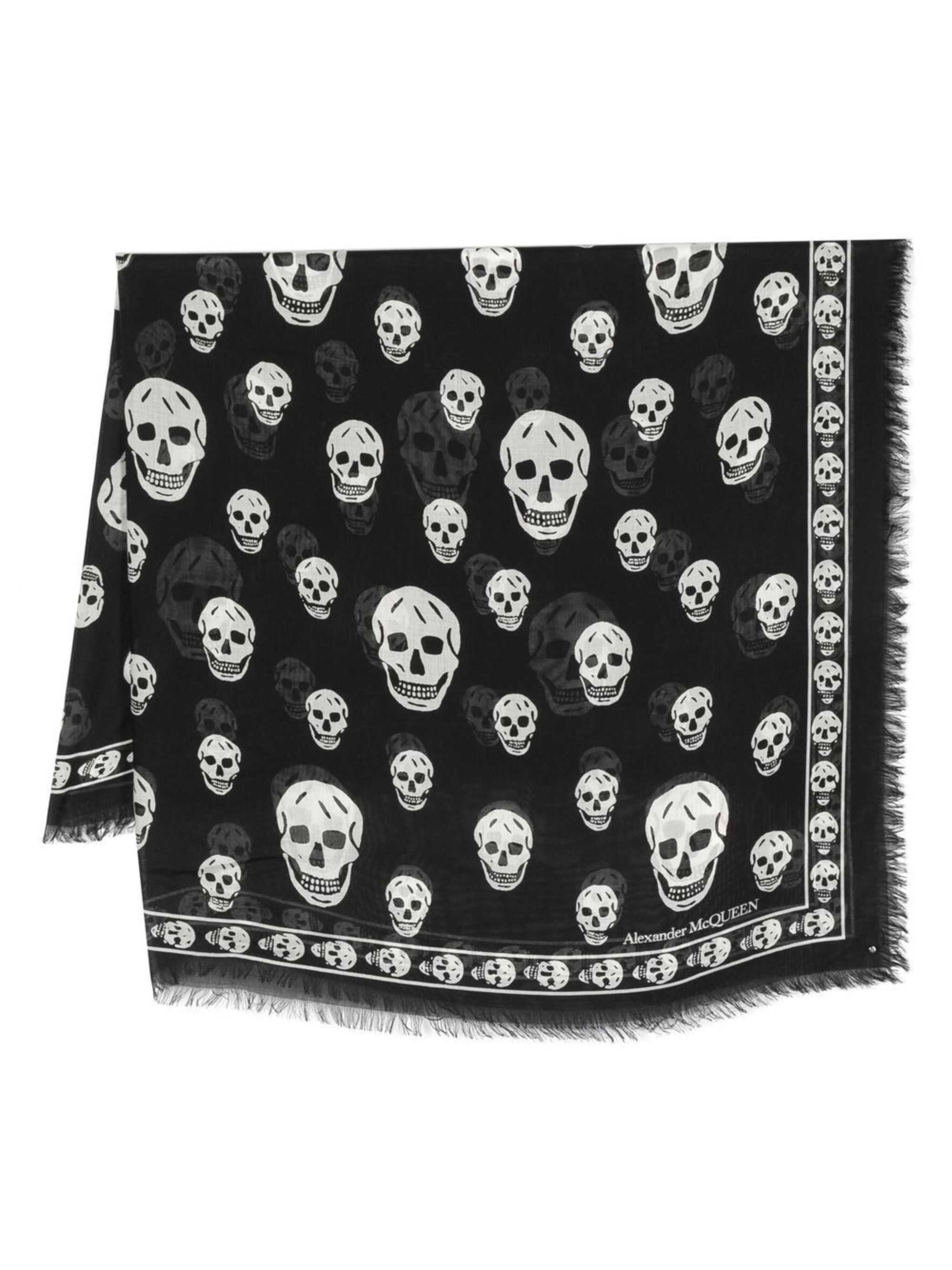 skull print scarf