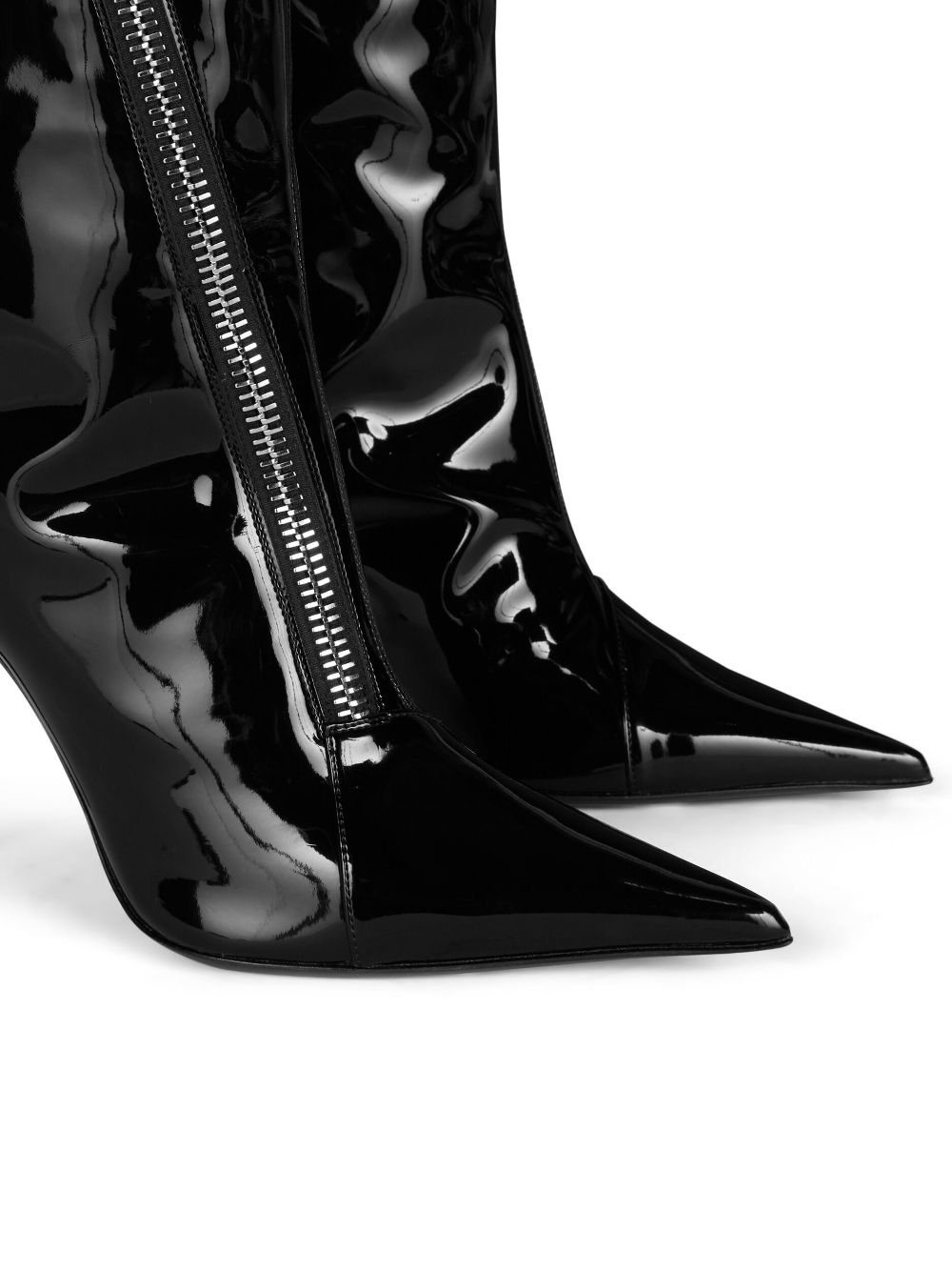 Crudelia 105mm patent leather boots