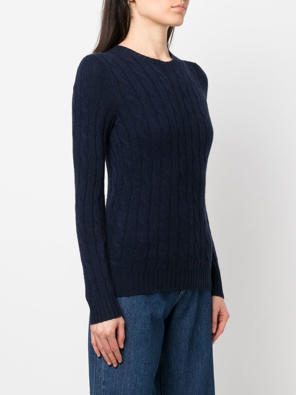 cable-knit cashmere jumper