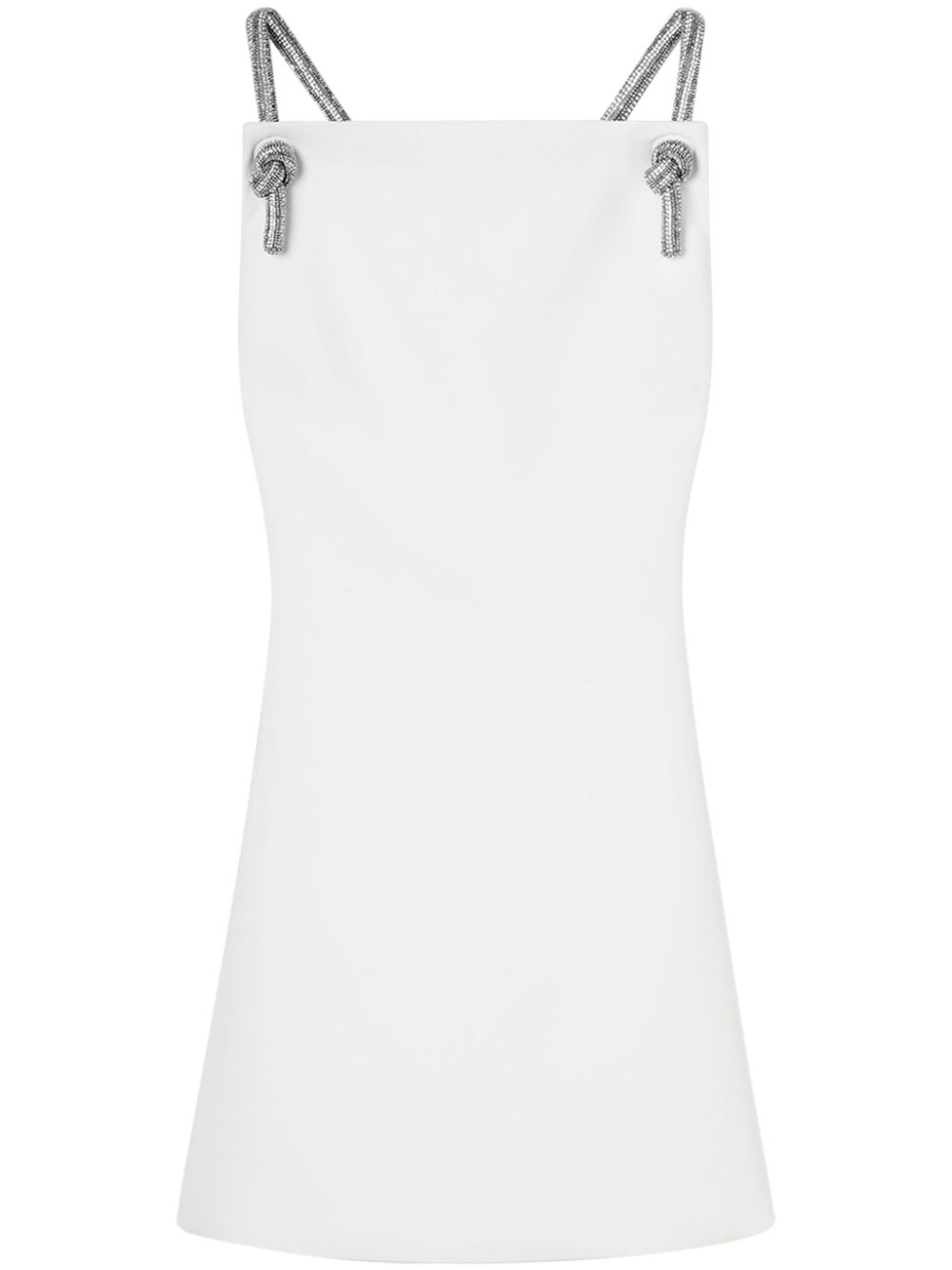 crystal-embellished low-back minidress