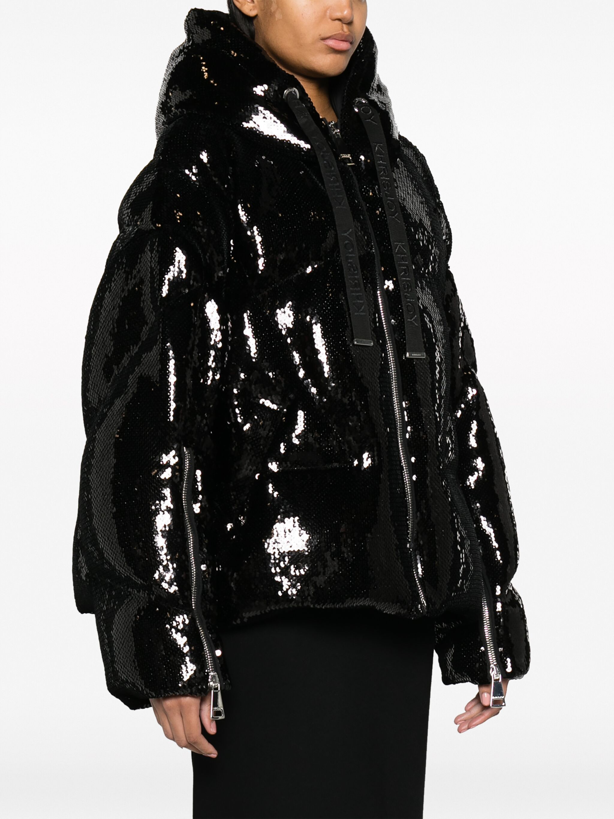 sequined padded jacket