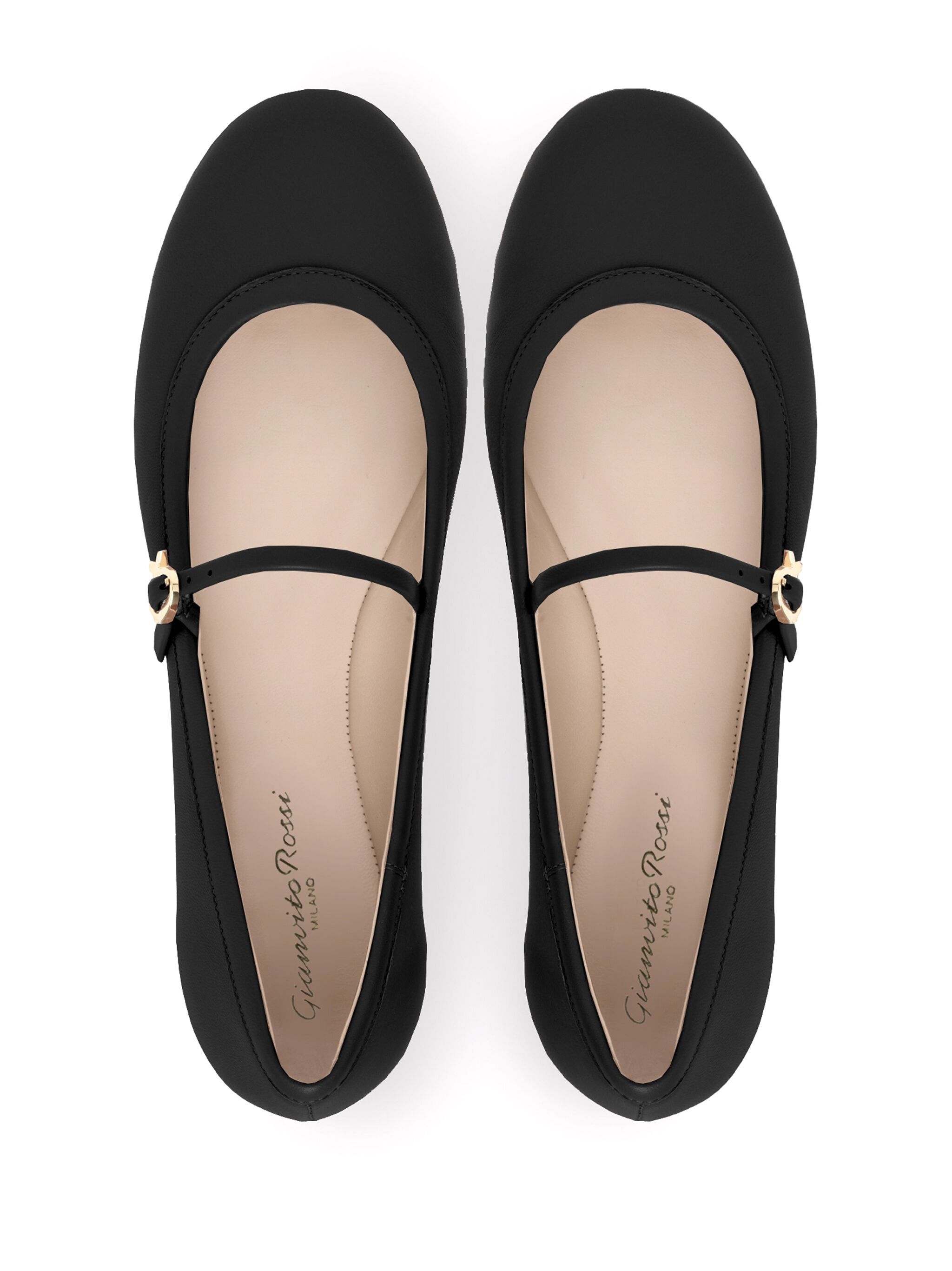 Carla leather ballerina shoes