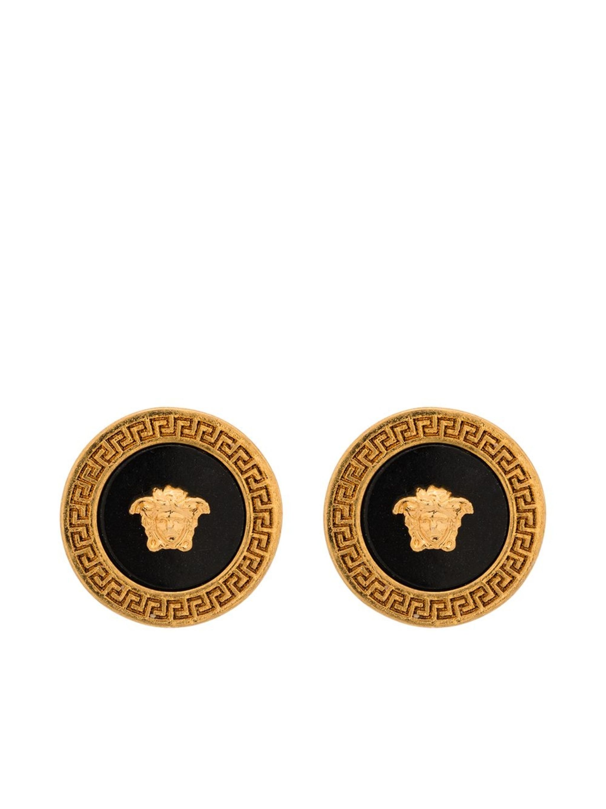 Medusa enamel stud earrings