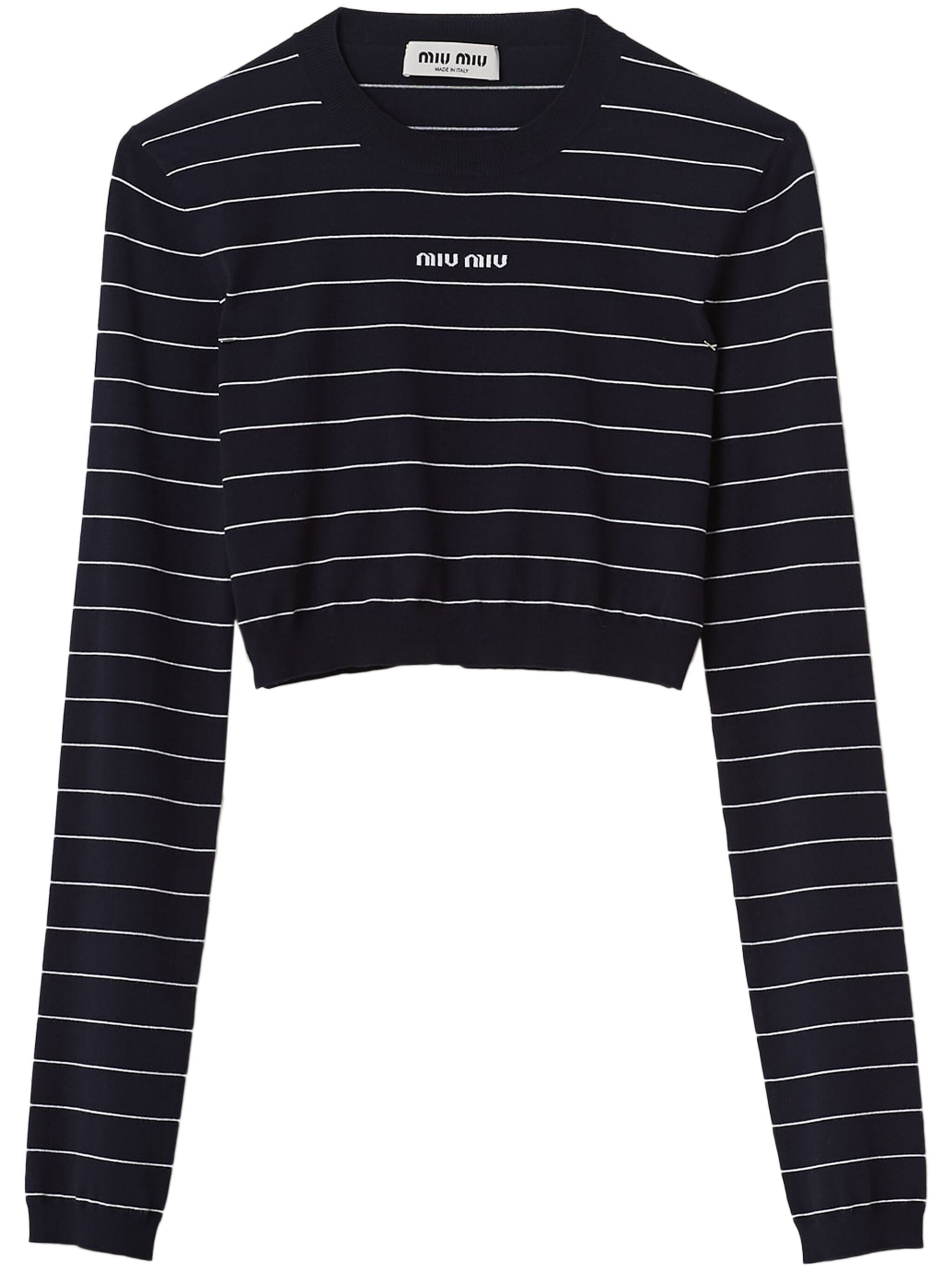 striped cropped jumper