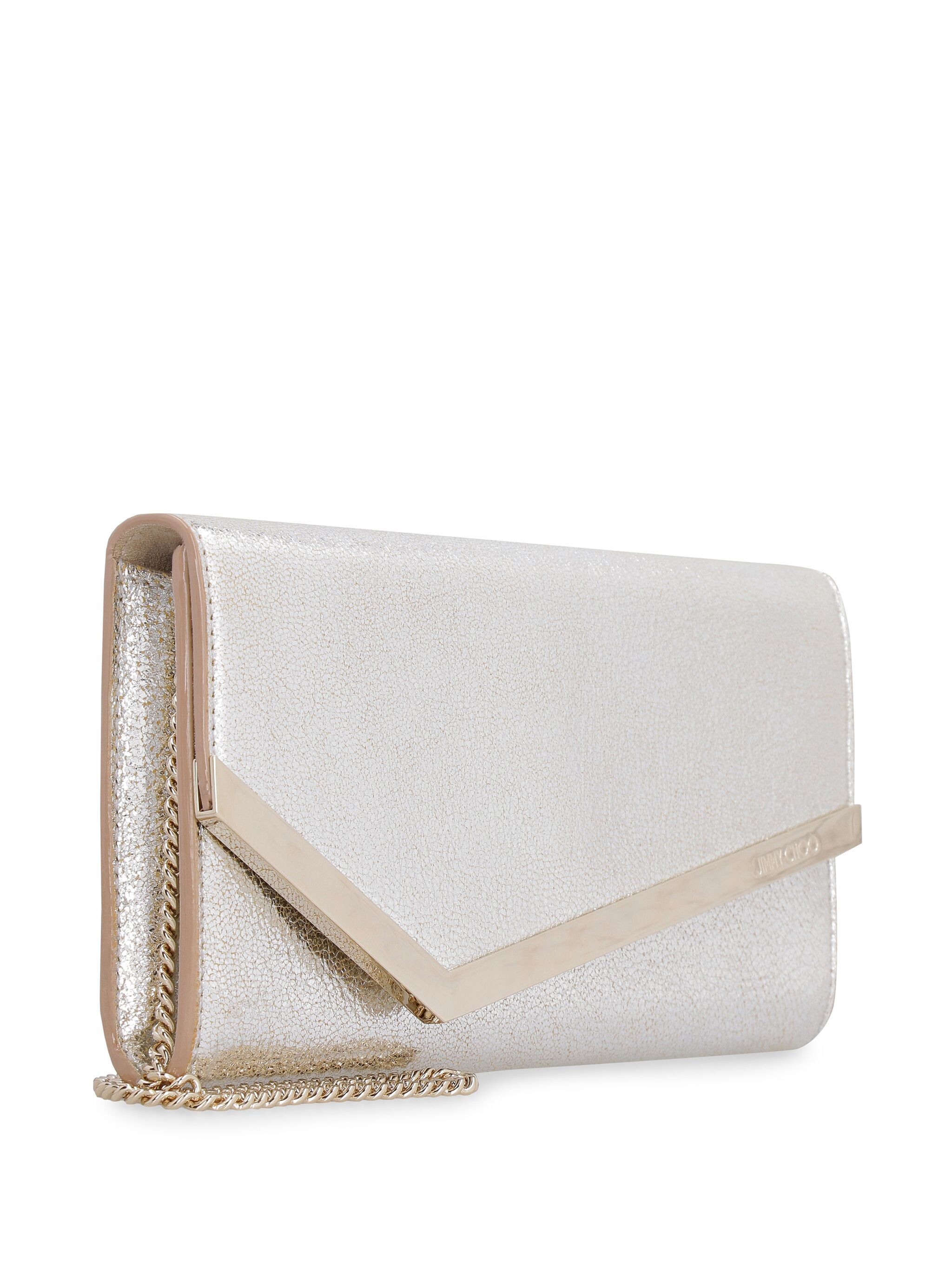 Emmie leather clutch bag