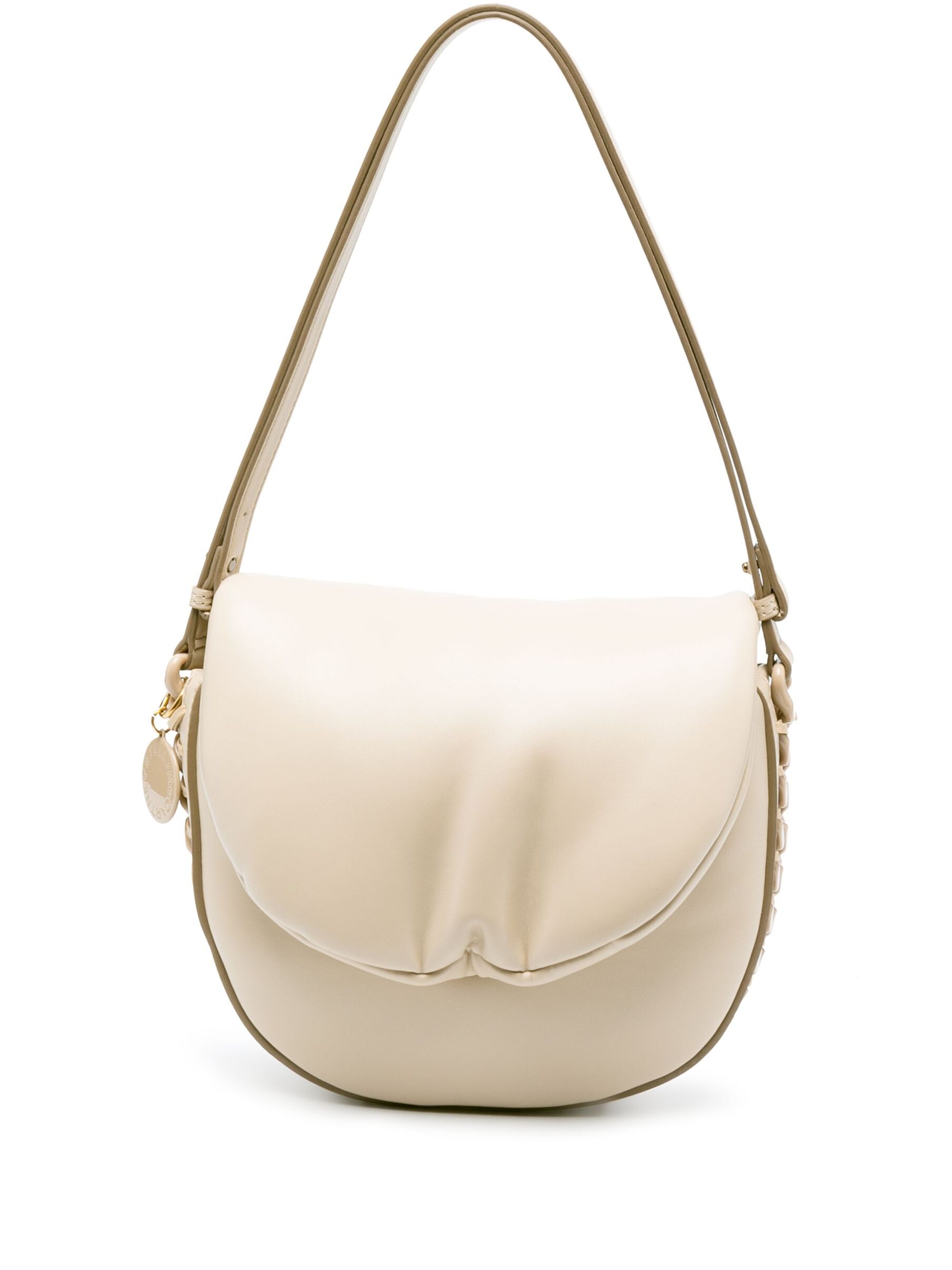 Frayme chain-link faux-leather shoulder bag