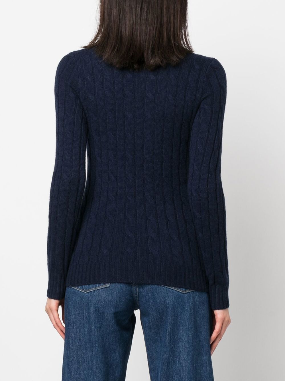 cable-knit cashmere jumper