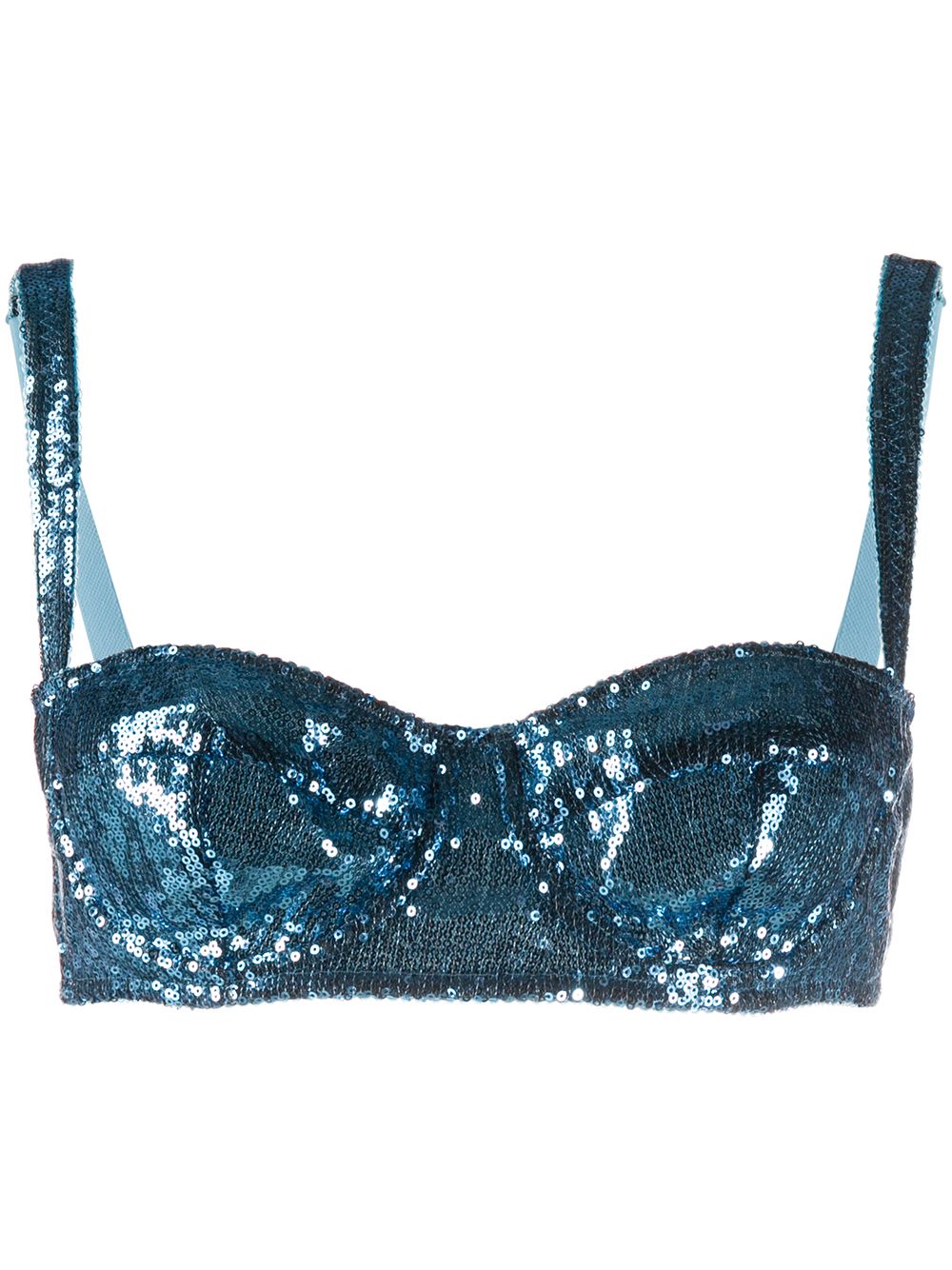 sequined balcony bra