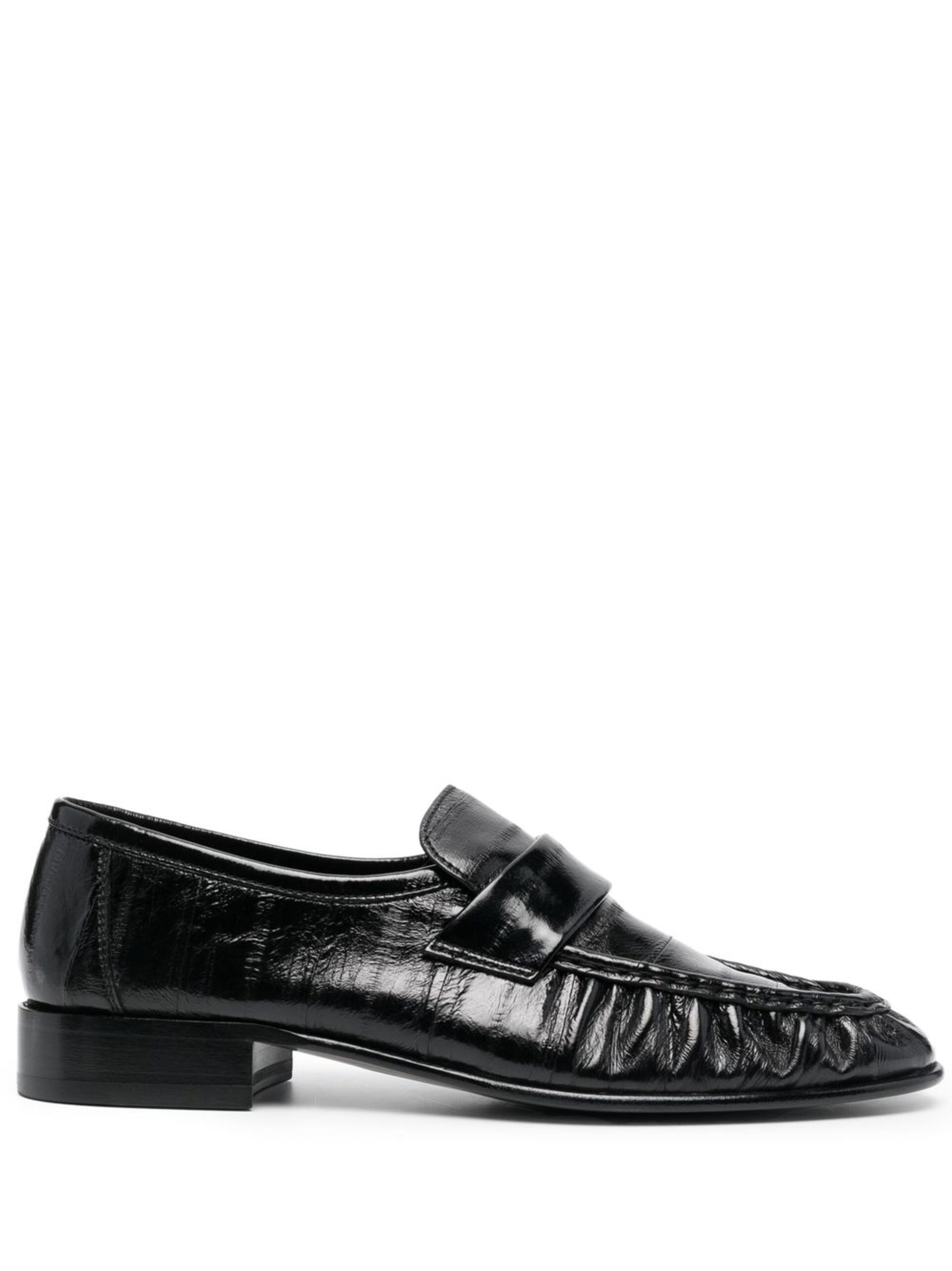 slip-on leather loafers 