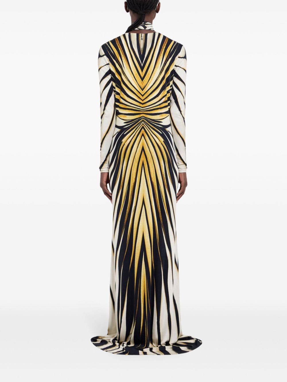 Ray of Gold print maxi dress