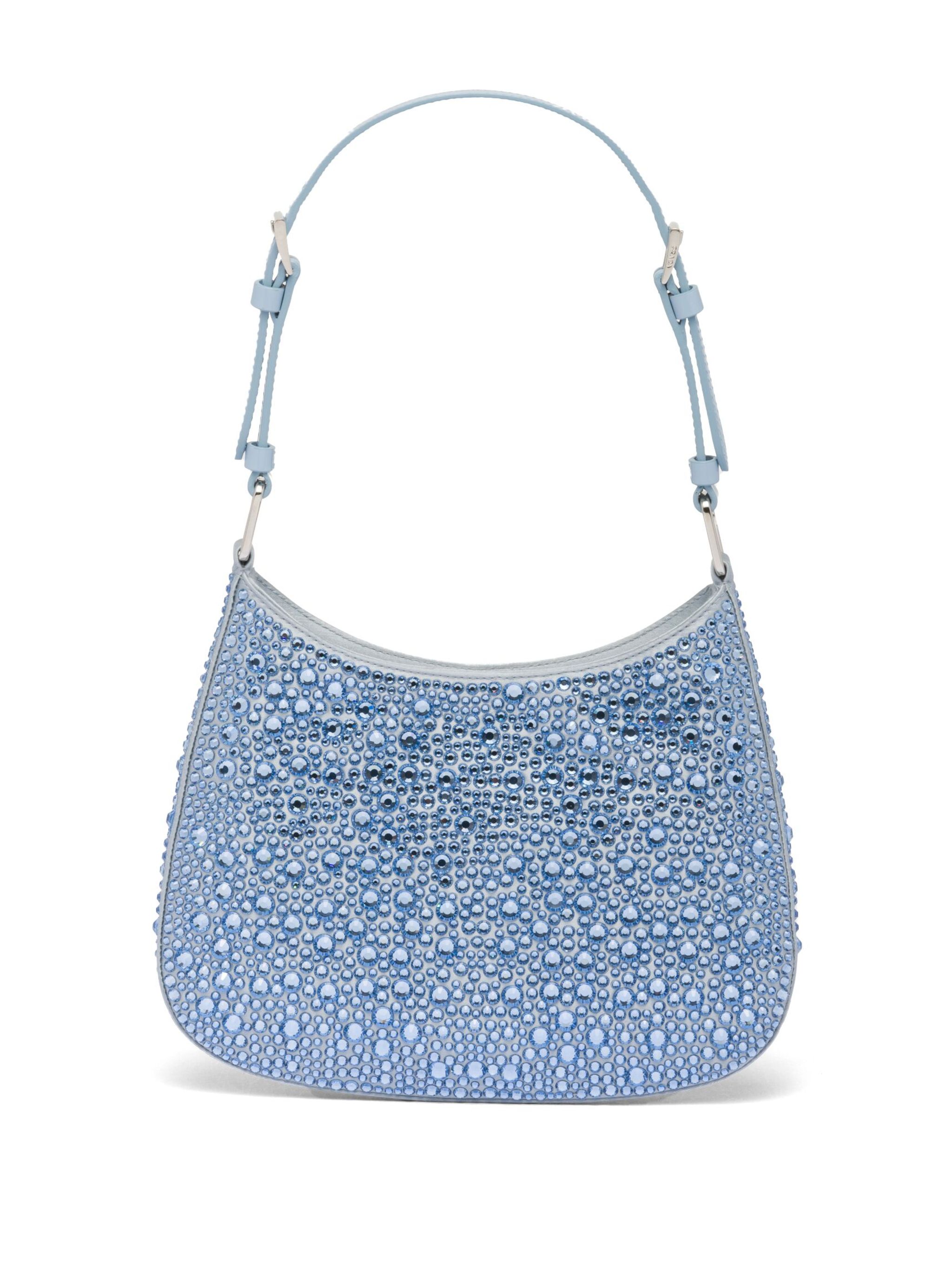 Cleo crystal-embellished shoulder bag