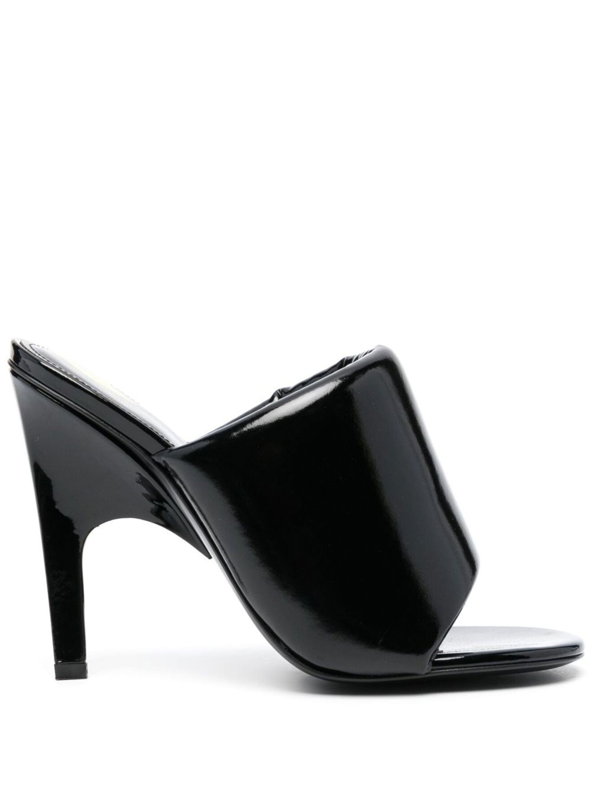 Rem 100mm patent leather mules