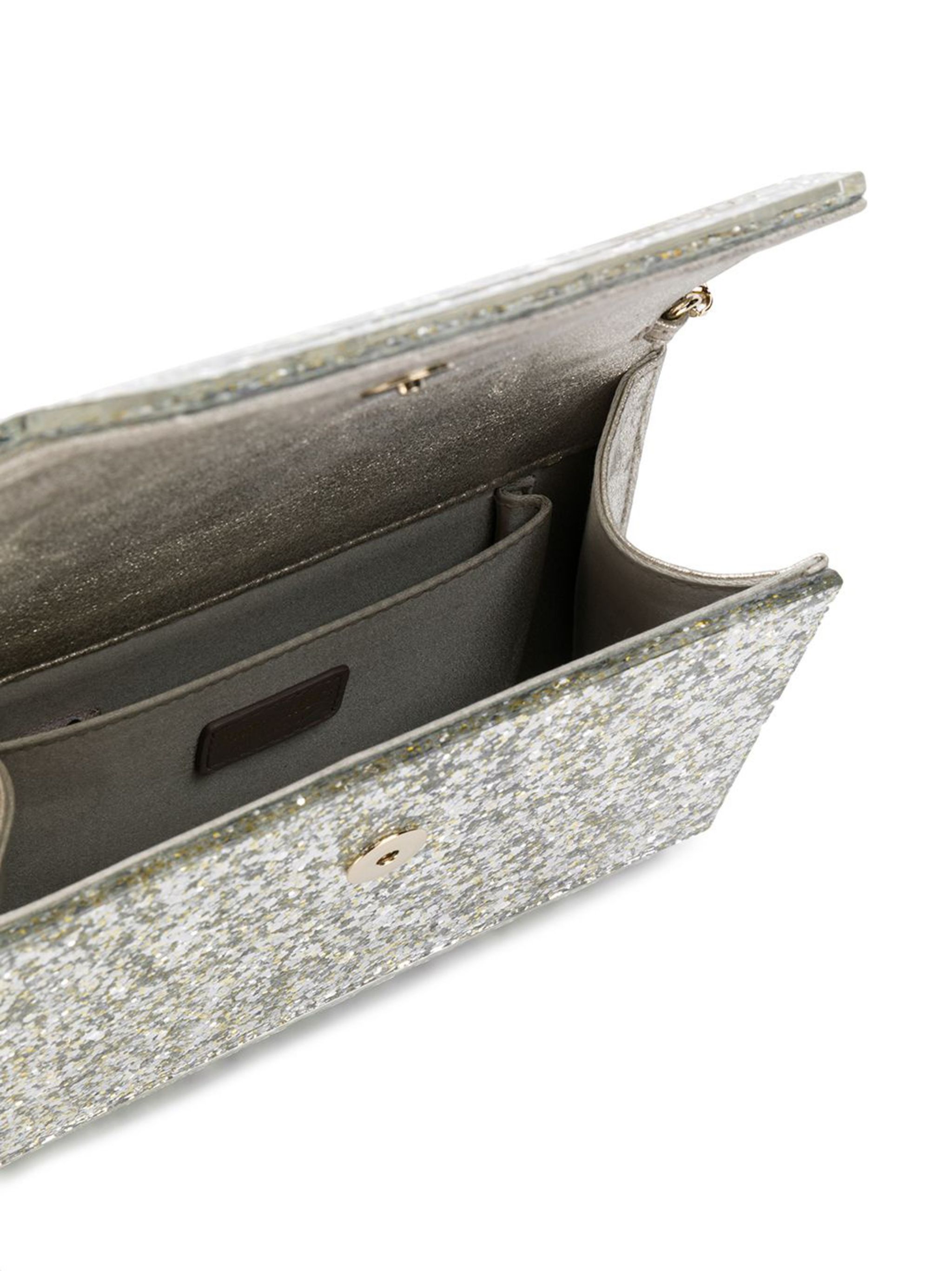 Candy glitter-detailing clutch