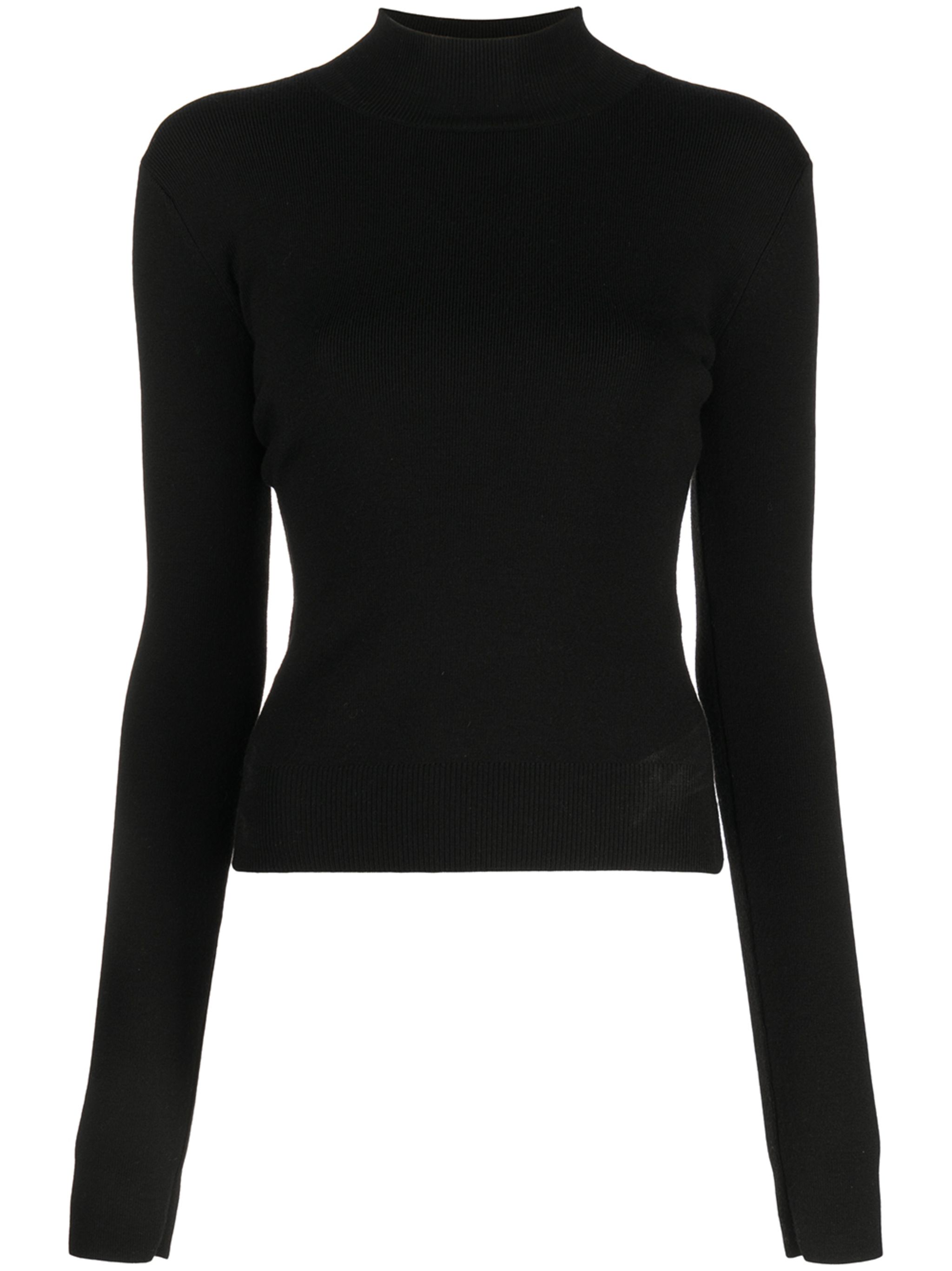 Peace Sign mock-neck cashmere jumper