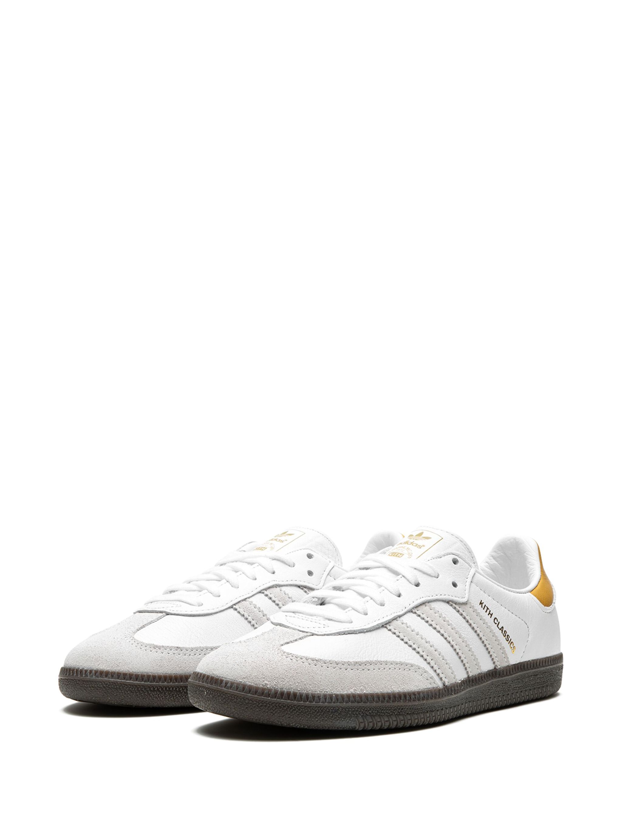 x Kith Samba “White/Grey/Gold” sneakers