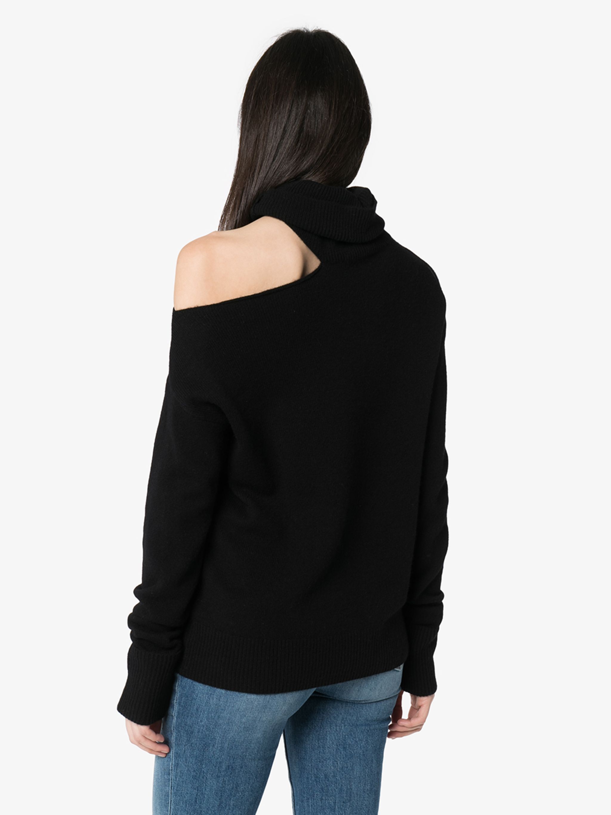 Raundi cold-shoulder turtleneck sweater