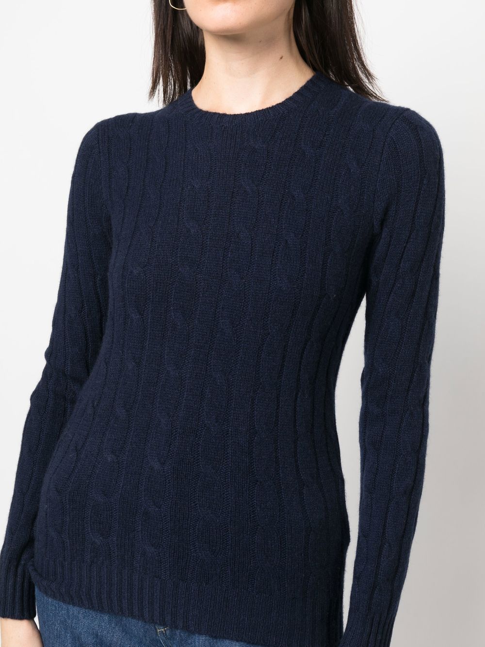 cable-knit cashmere jumper