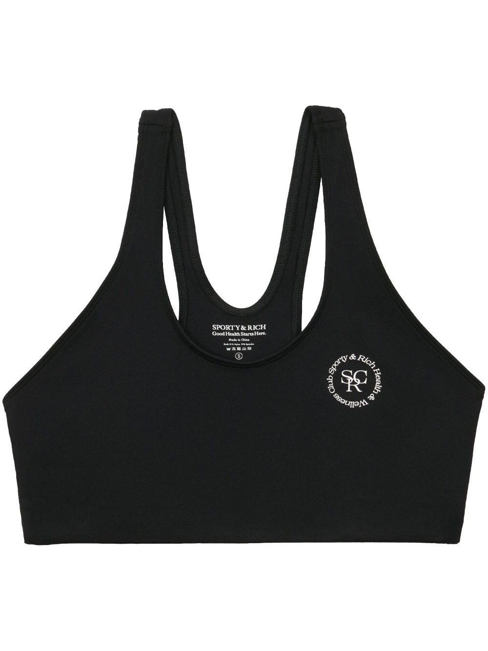 logo-print sports bra