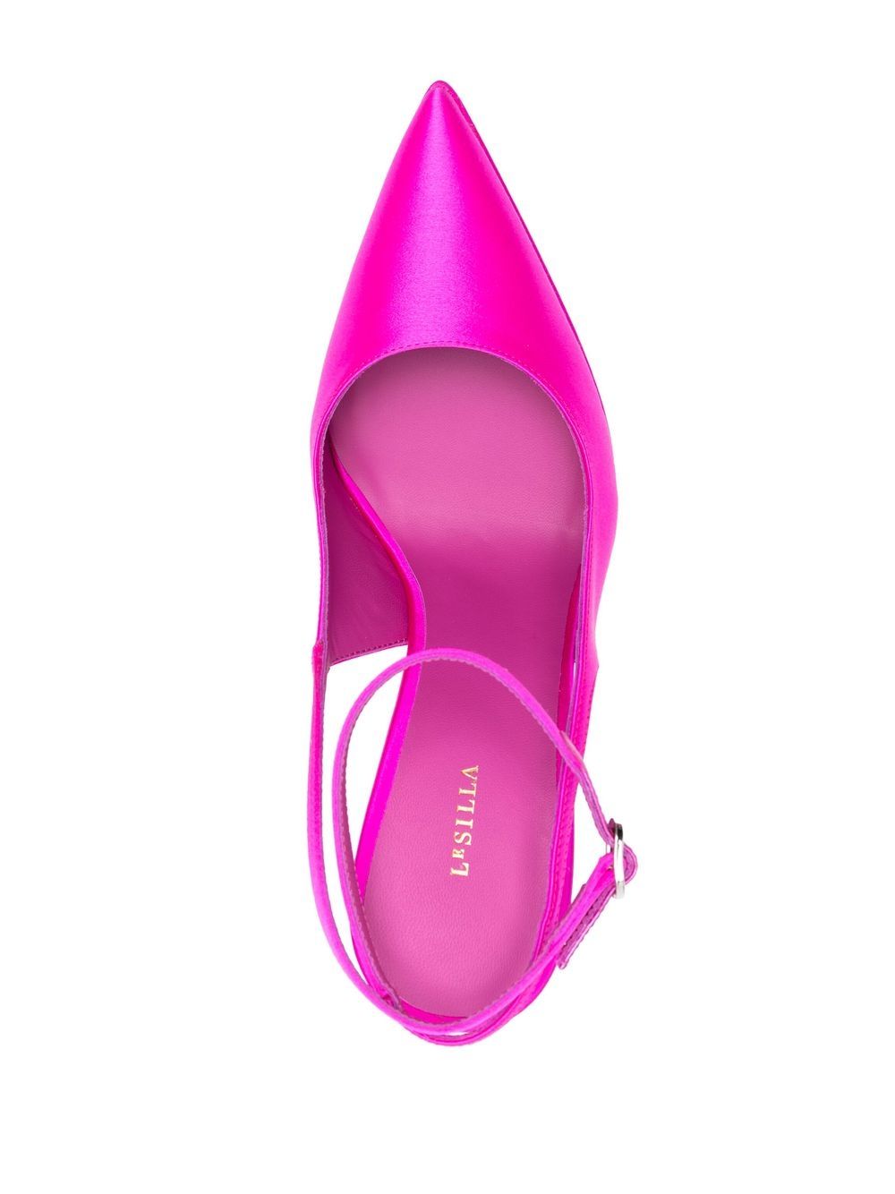 Uma 140mm satin slingback pumps