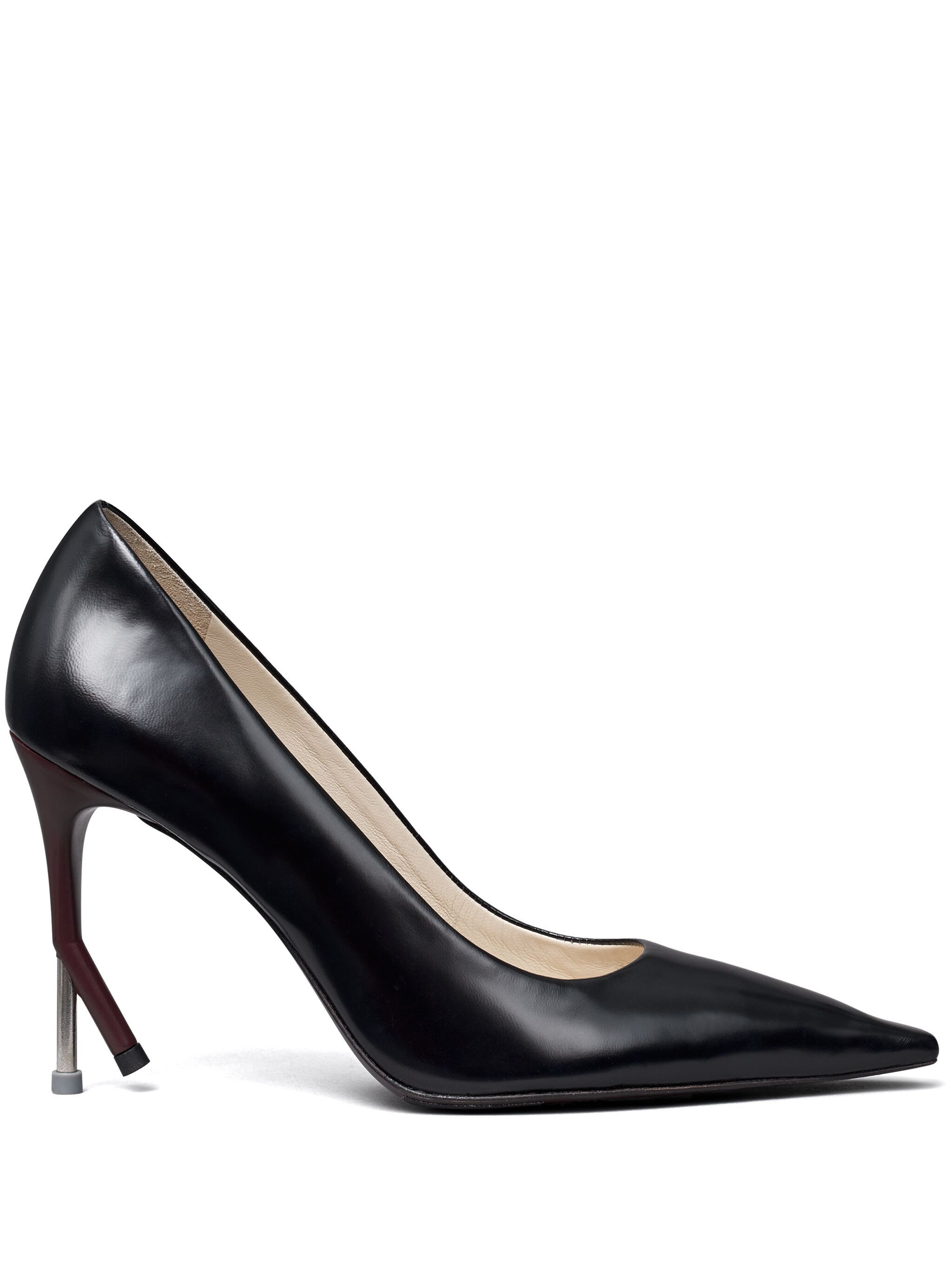 100mm Broken Heel leather pumps