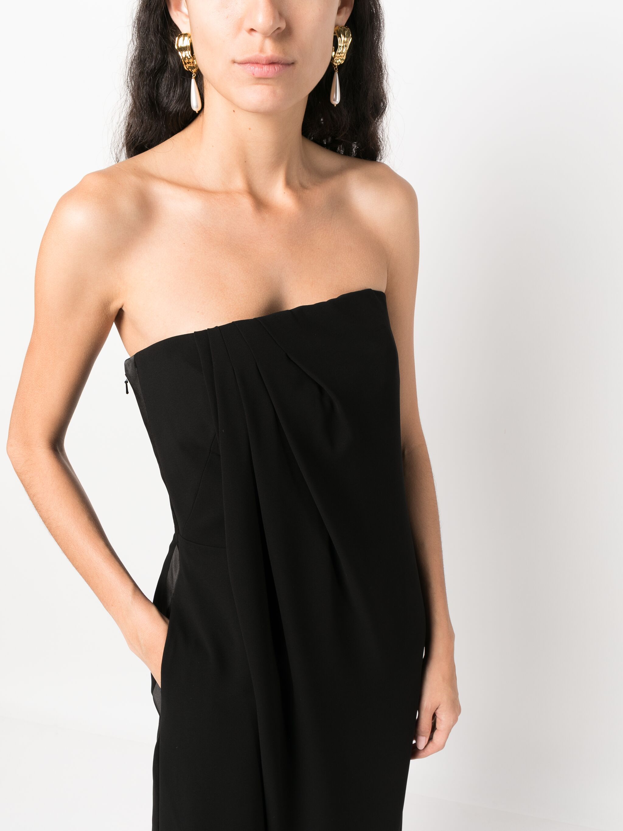 bustier-style jumpsuit