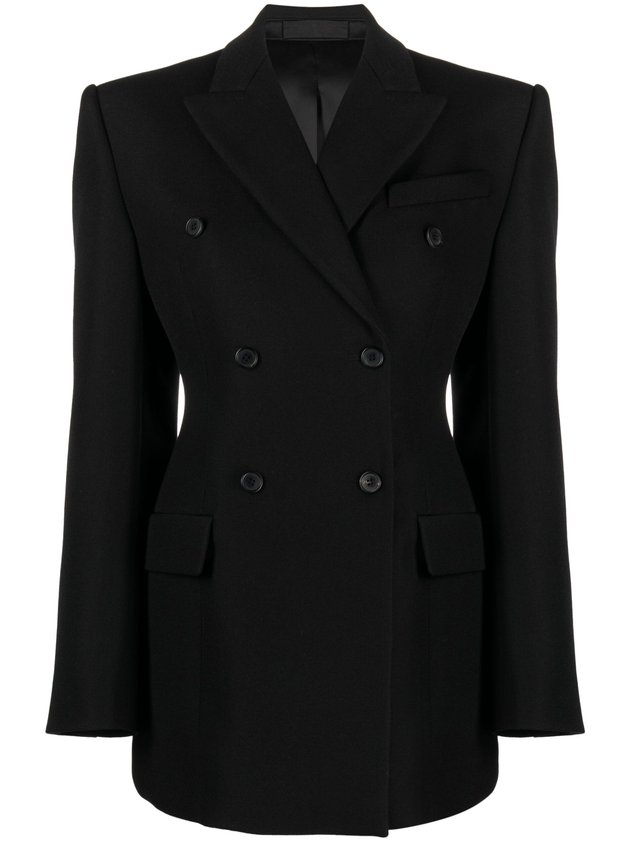 Contour double-breasted blazer