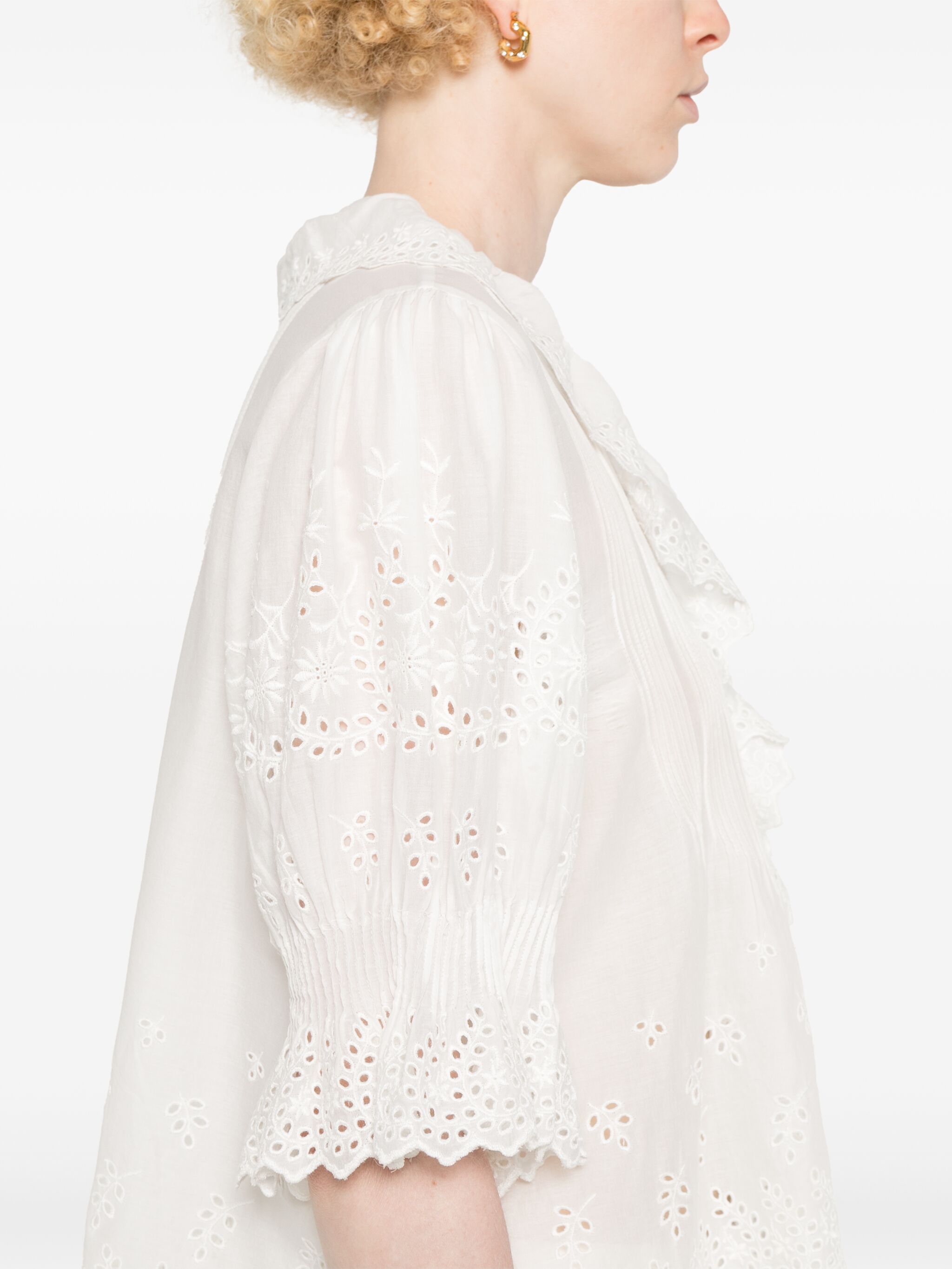 Henri ruffled-detail blouse