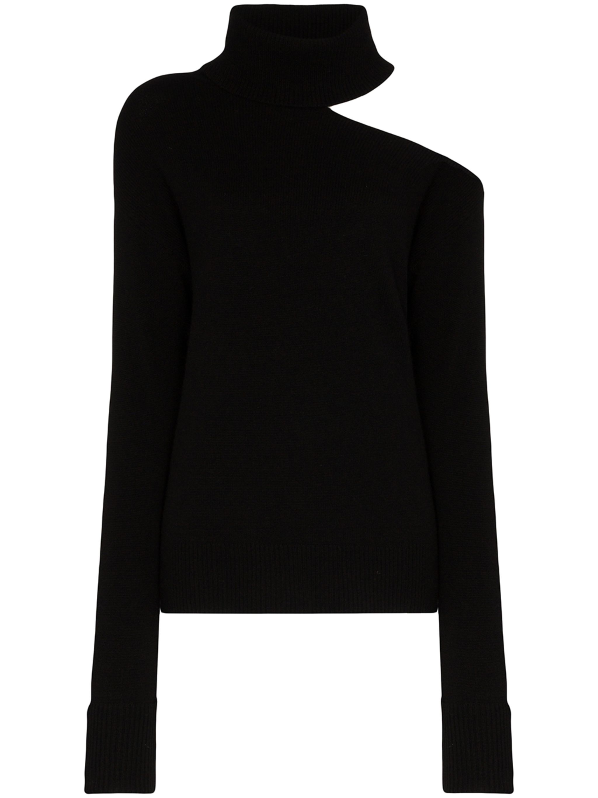 Raundi cold-shoulder turtleneck sweater