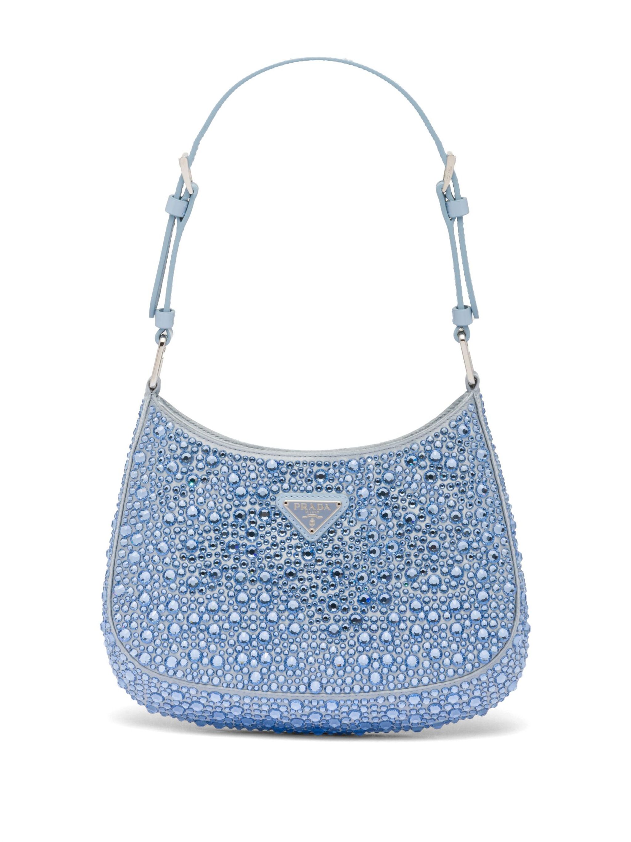 Cleo crystal-embellished shoulder bag