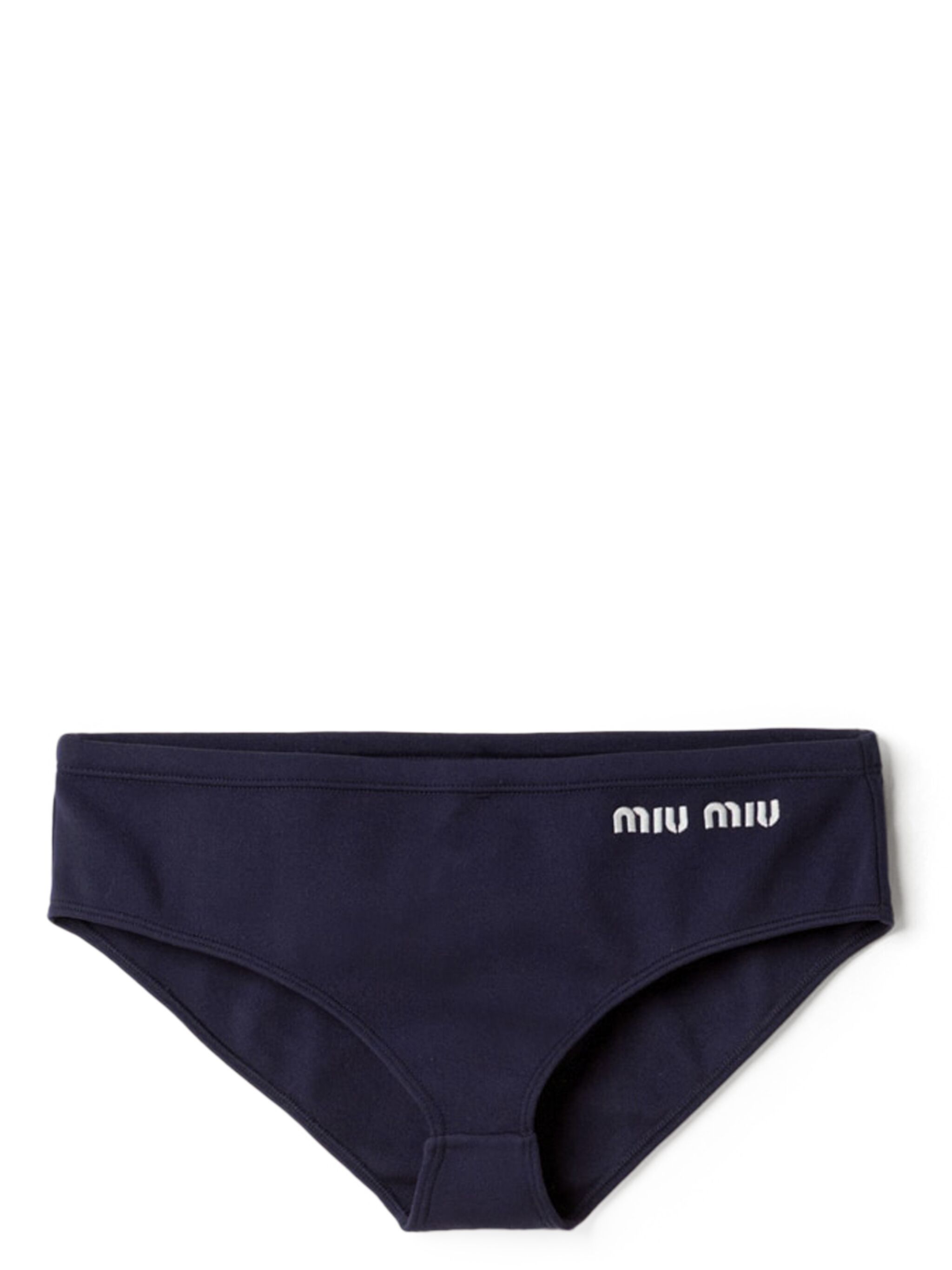 logo-embroidered bikini bottoms