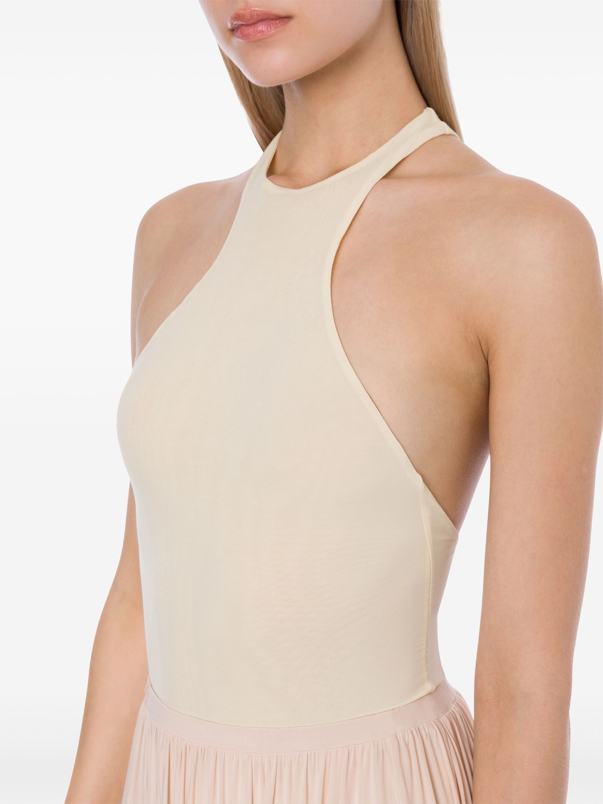 round-neck racerback bodysuit 