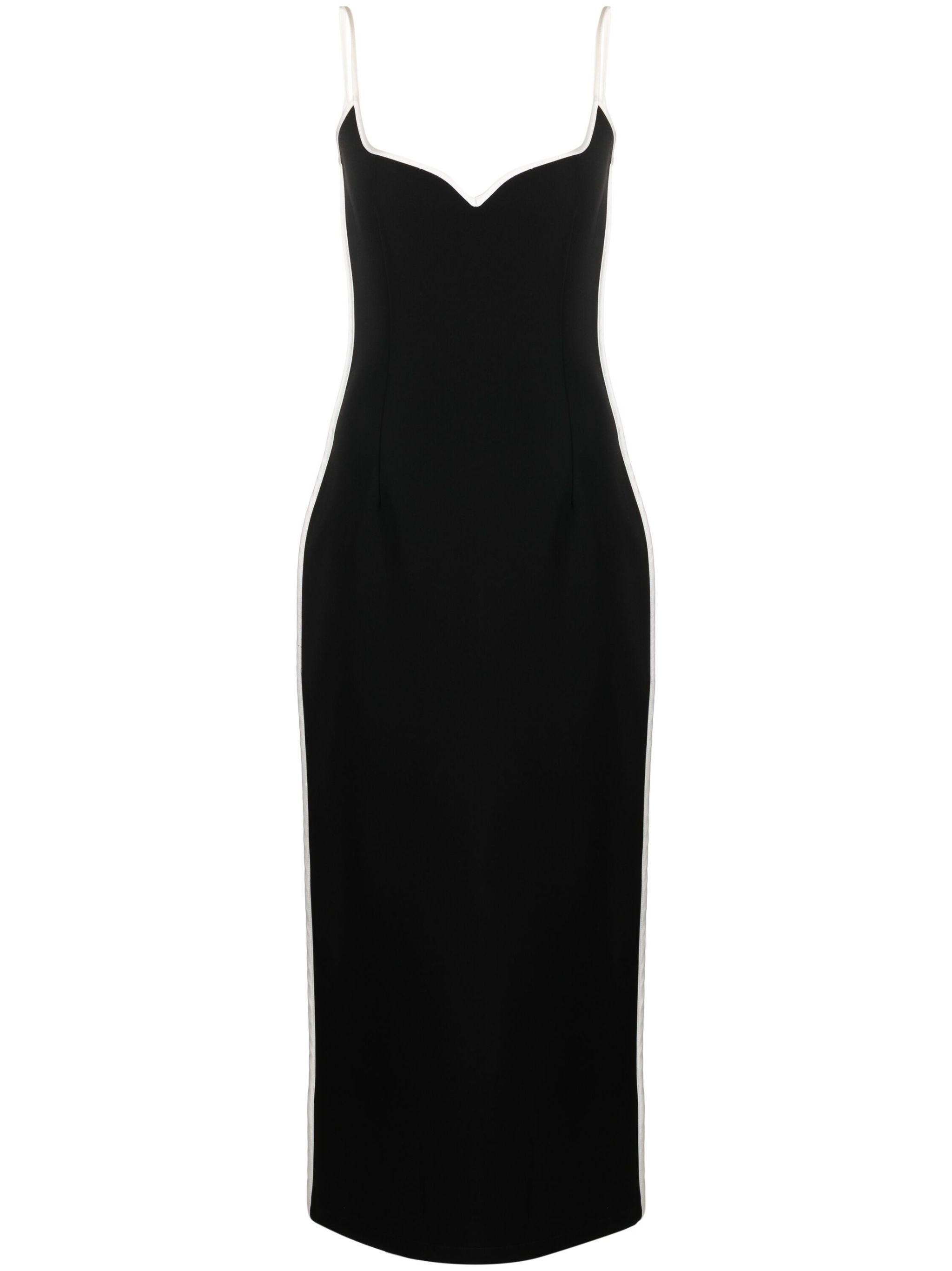 sweatheart-neck maxi dress