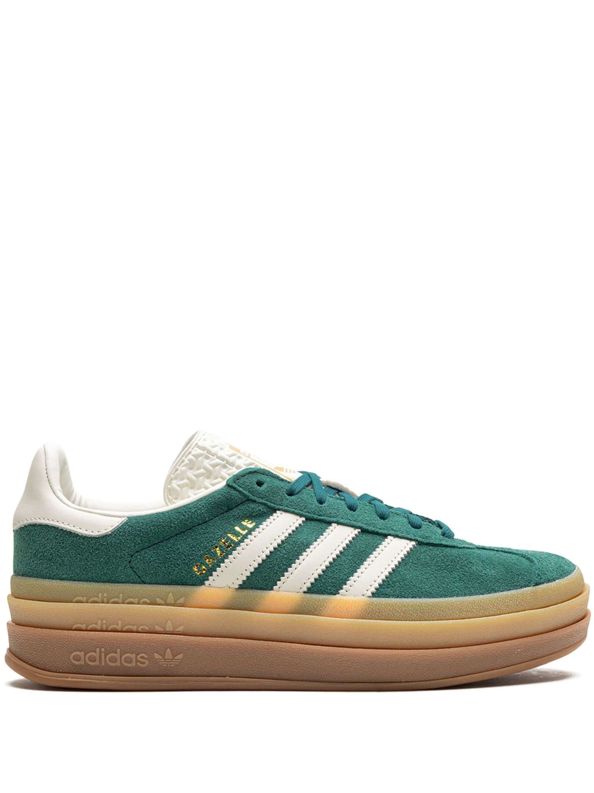 Gazelle Bold "Green / White / Gold" sneakers