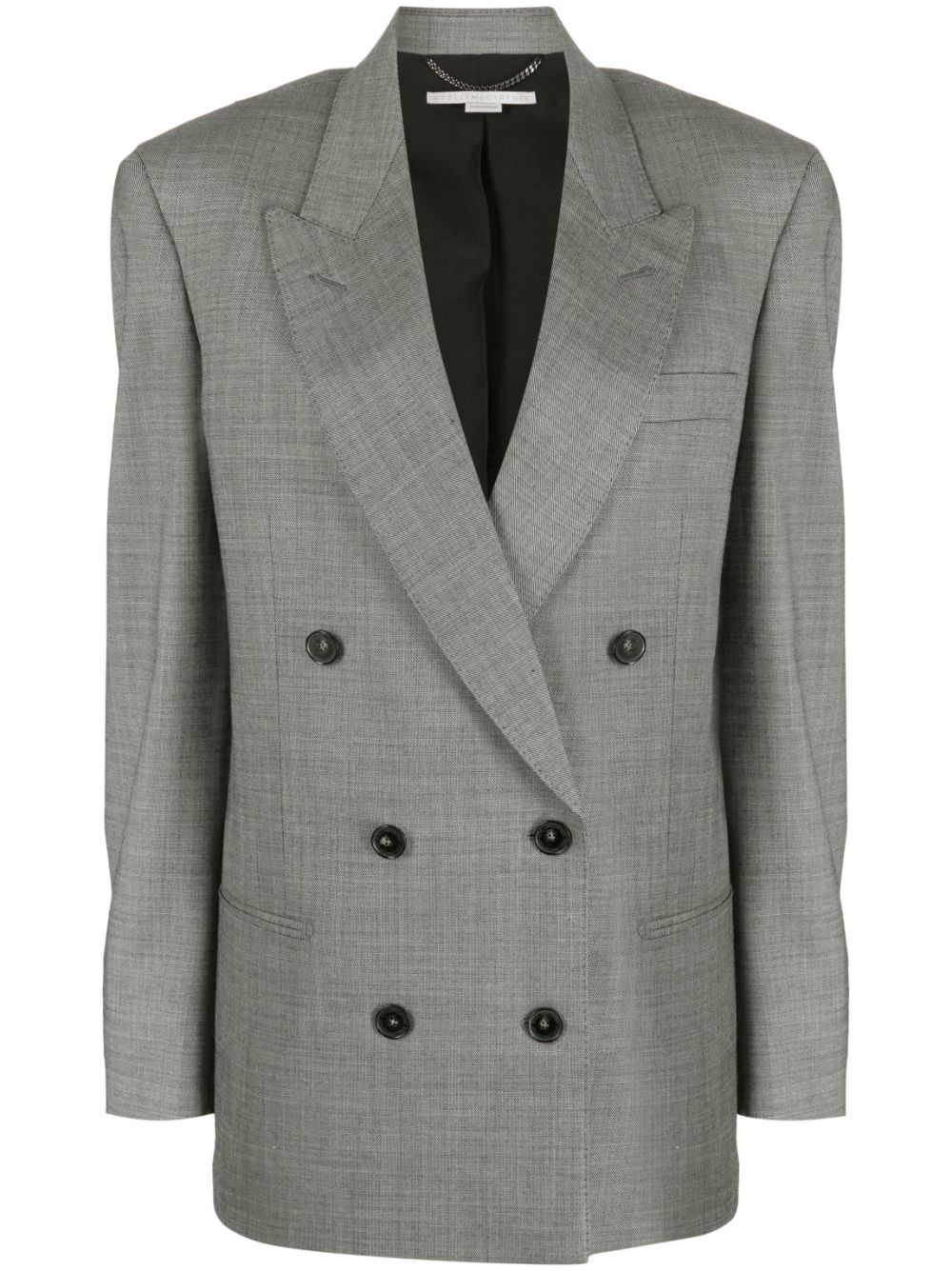 peak-lapels double-breasted blazer